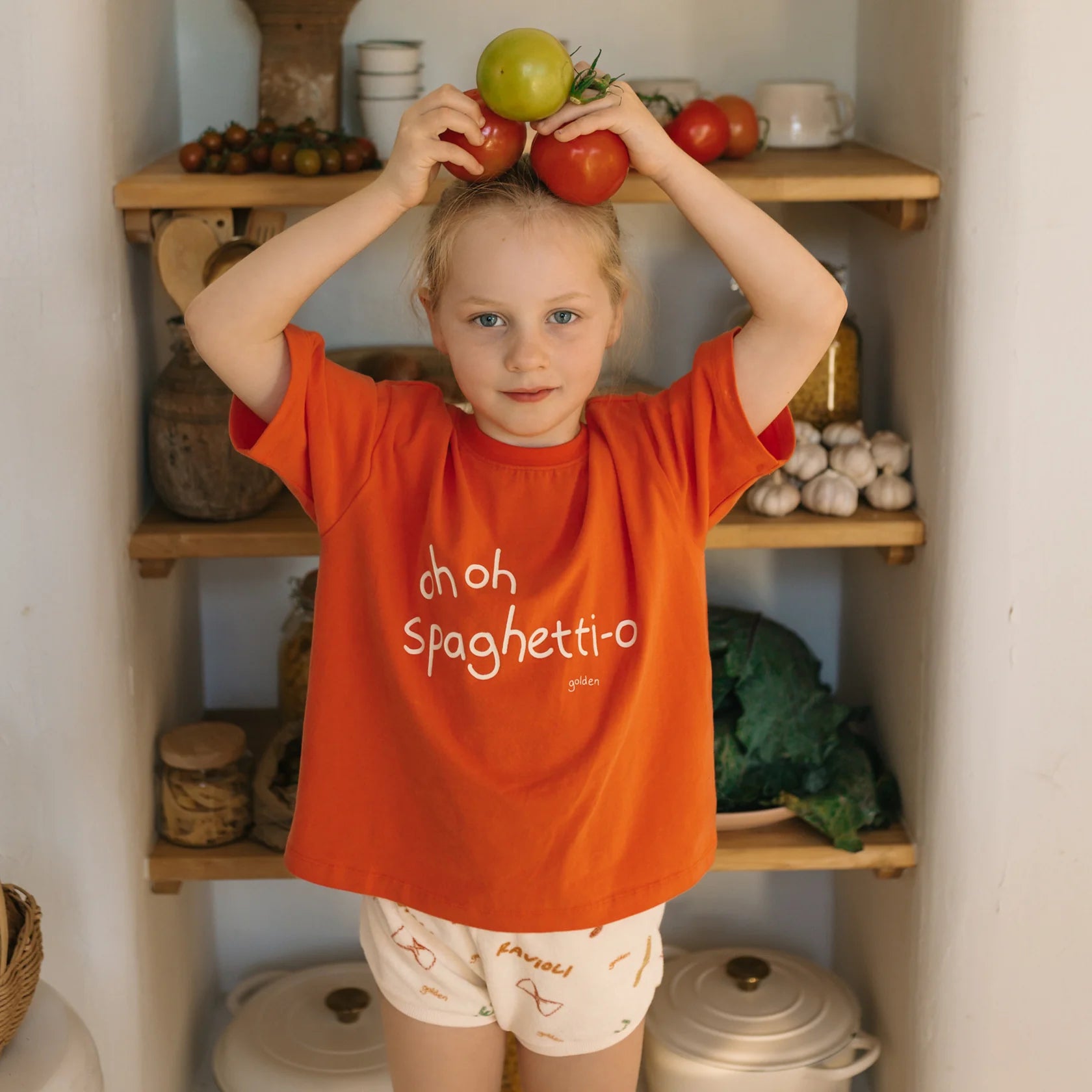Golden Children - Spaghetti-o Tee Tomato