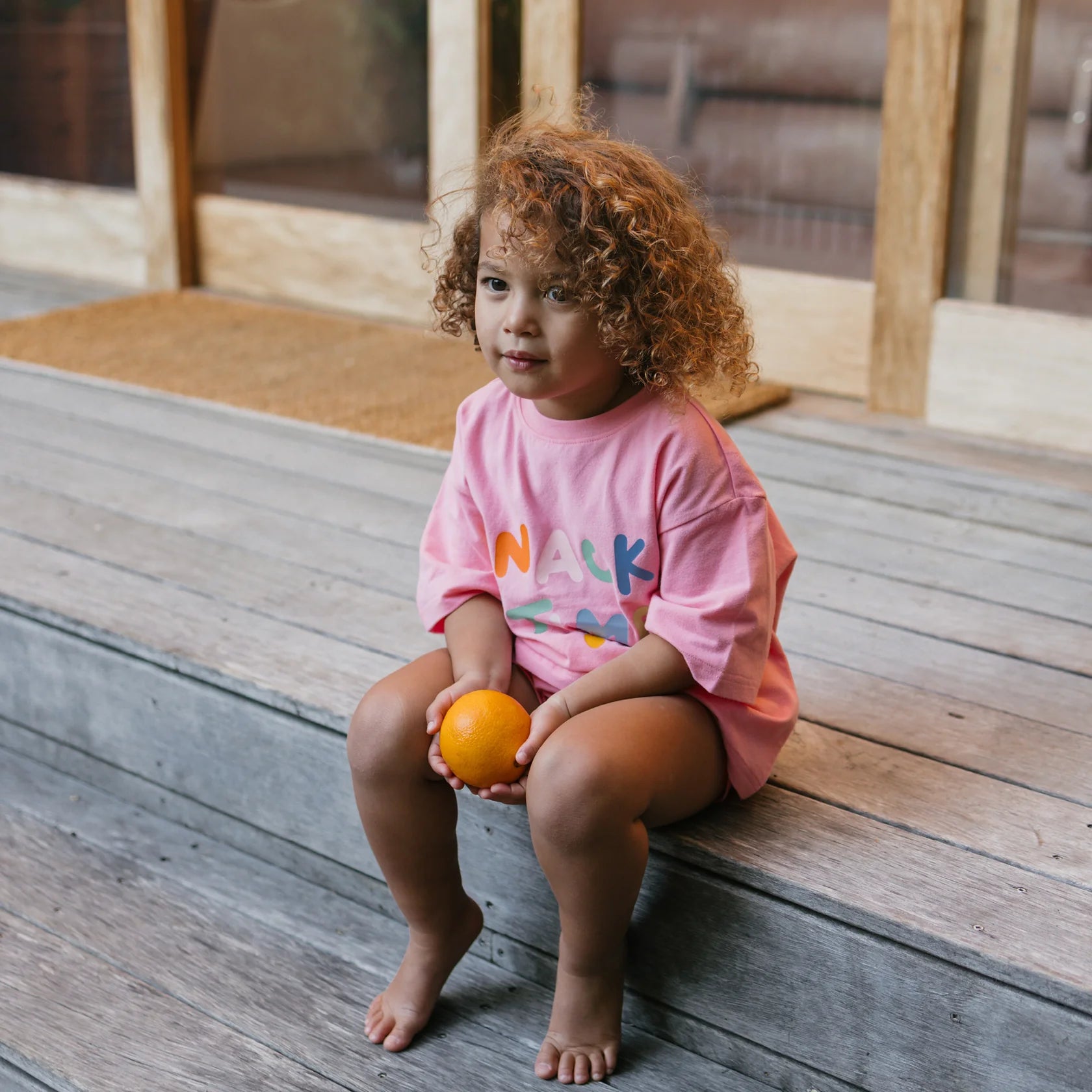 Golden Children - Snack Time Tee Meringue Pink