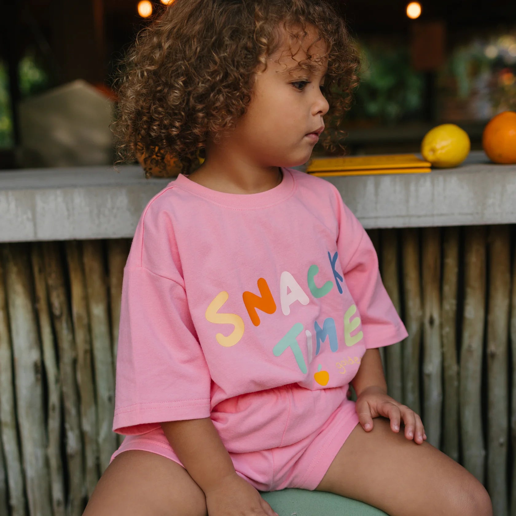 Golden Children - Snack Time Tee Meringue Pink