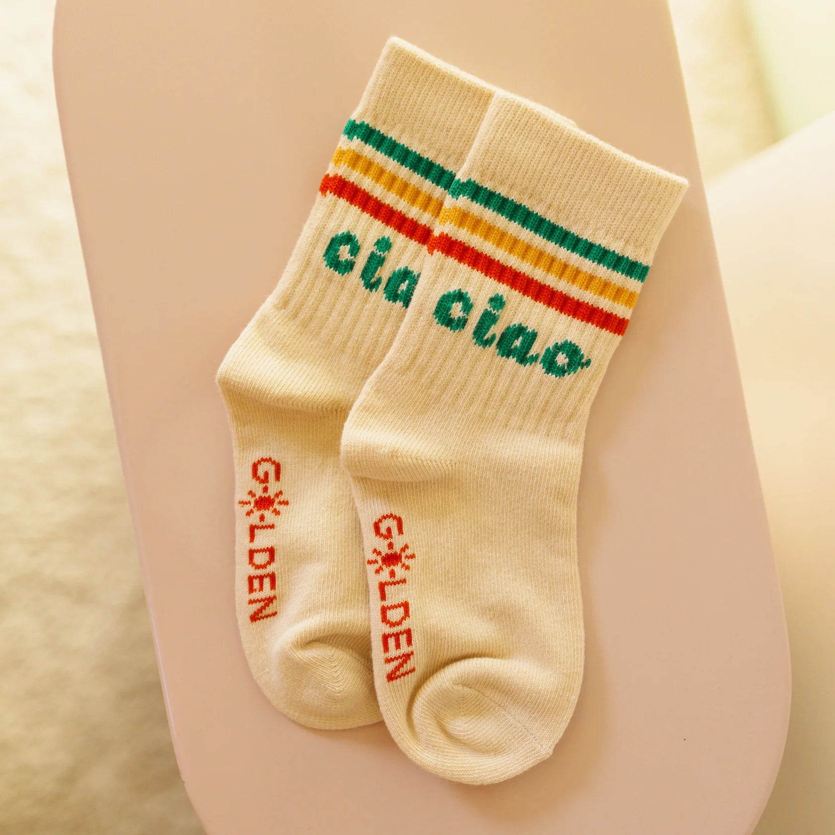 Golden Children - Ciao Retro Socks Tan