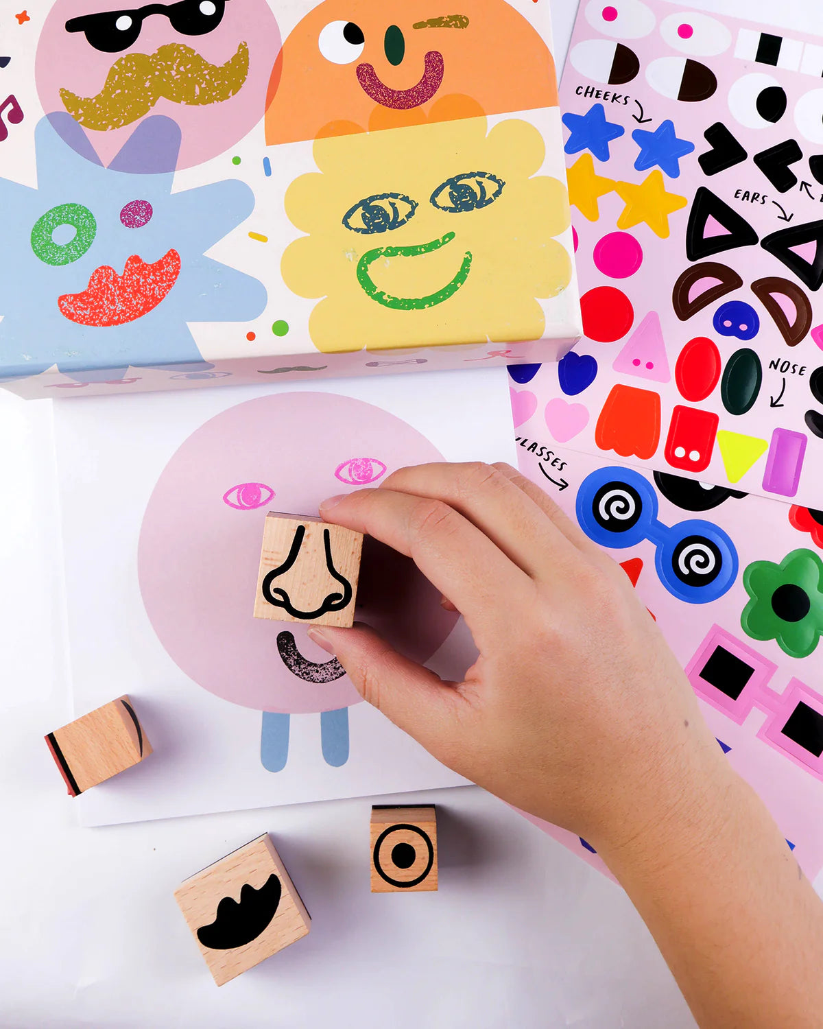 Journey of Something - Wooden Stamp Kit Cool Faces