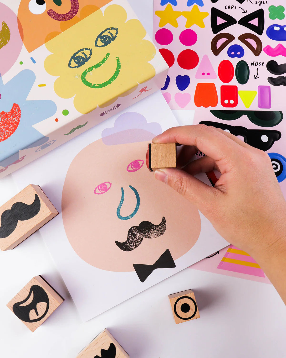 Journey of Something - Wooden Stamp Kit Cool Faces