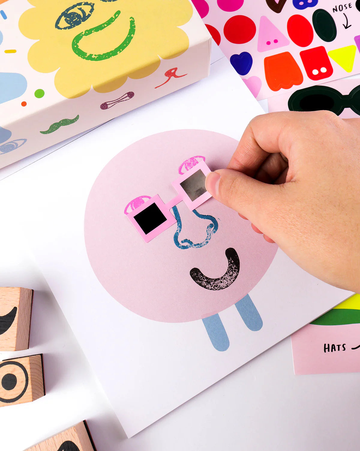 Journey of Something - Wooden Stamp Kit Cool Faces