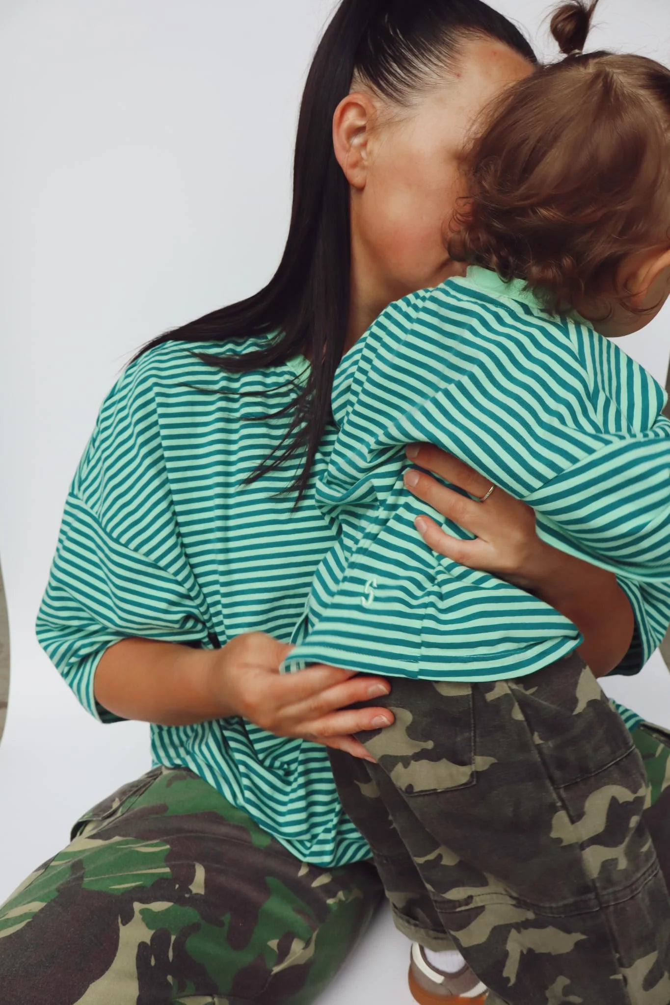 Sam the Label - Adults Cool Mint Stripe Tee