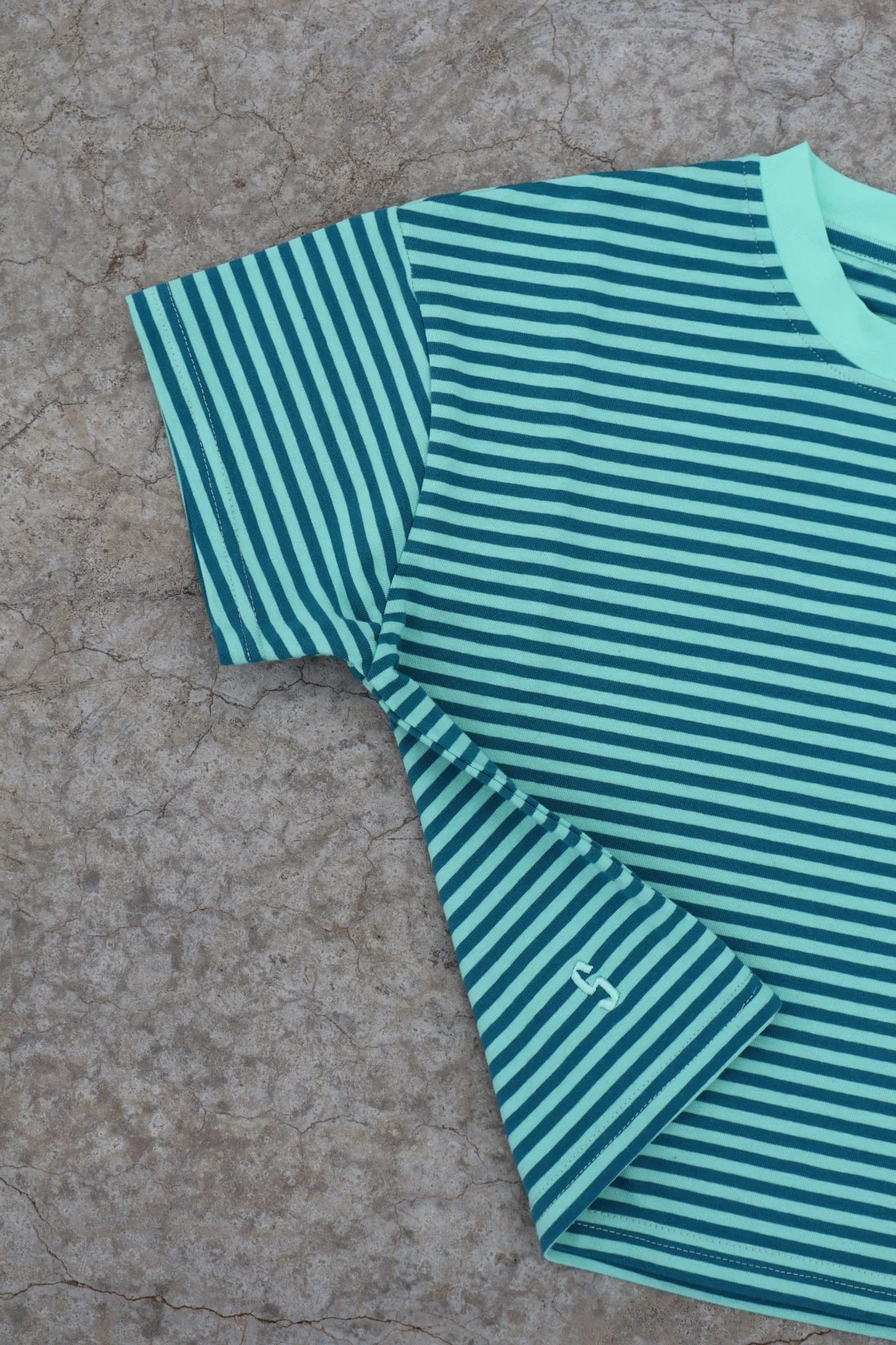 Sam the Label - Adults Cool Mint Stripe Tee