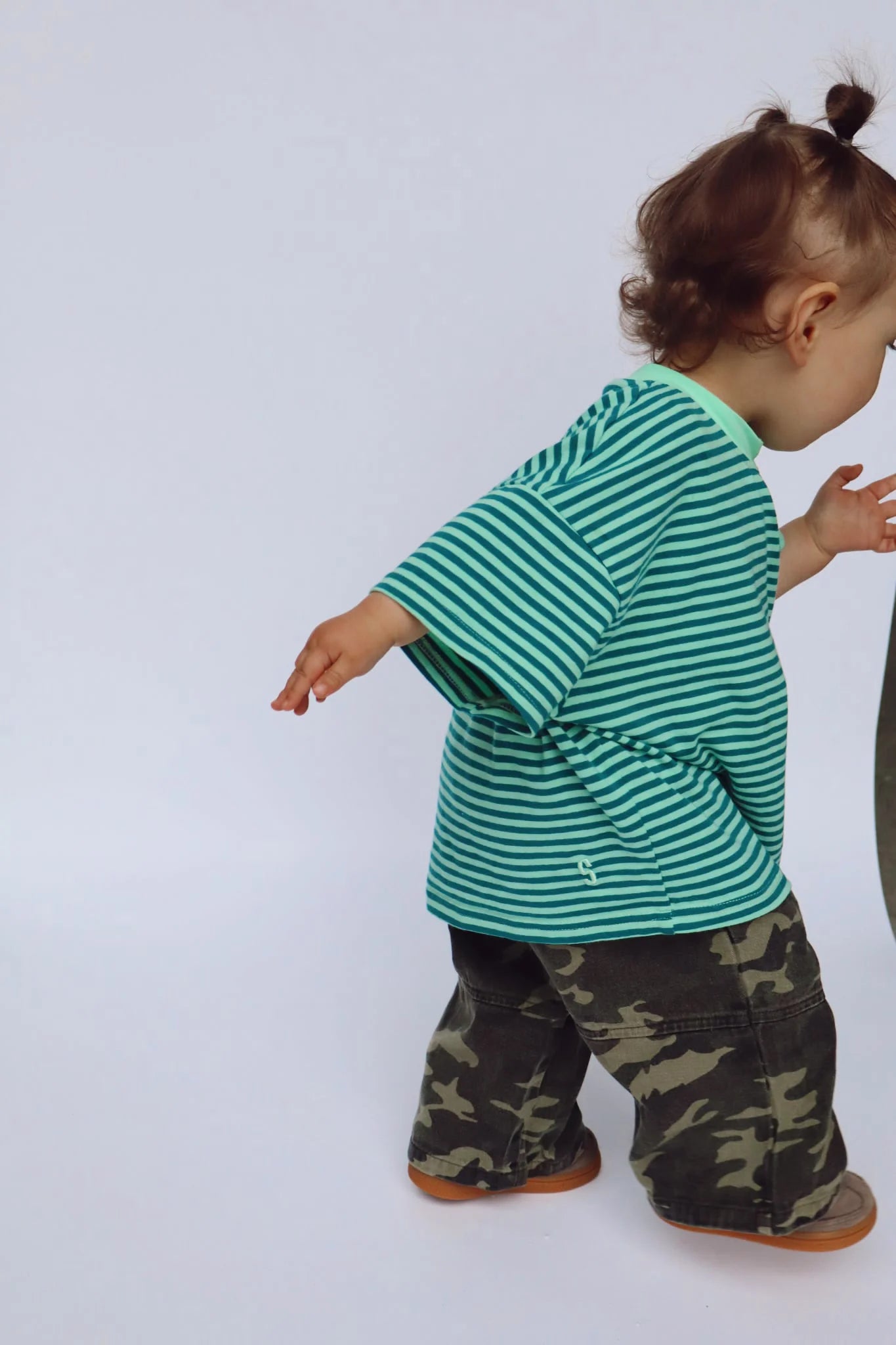 Sam the Label - Kids Cool Mint Stripe Tee