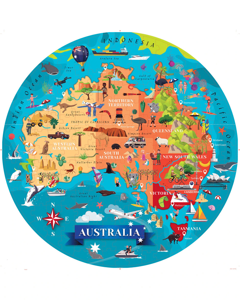 Sassi - Travel, Learn and Explore Australia Puzzle and Book