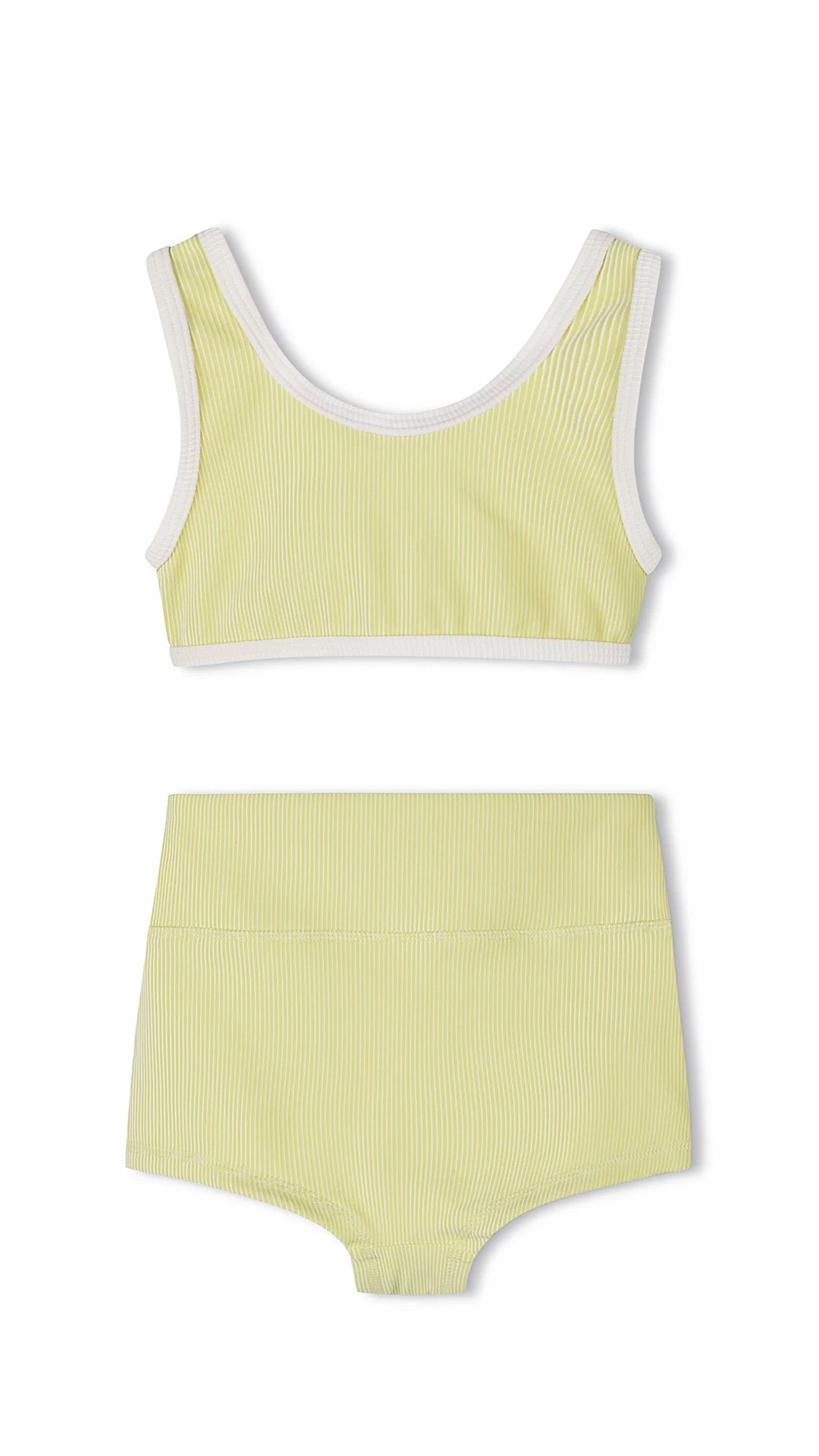 Zulu & Zephyr Mini Stripe Bikini Set Citrus - Size 1