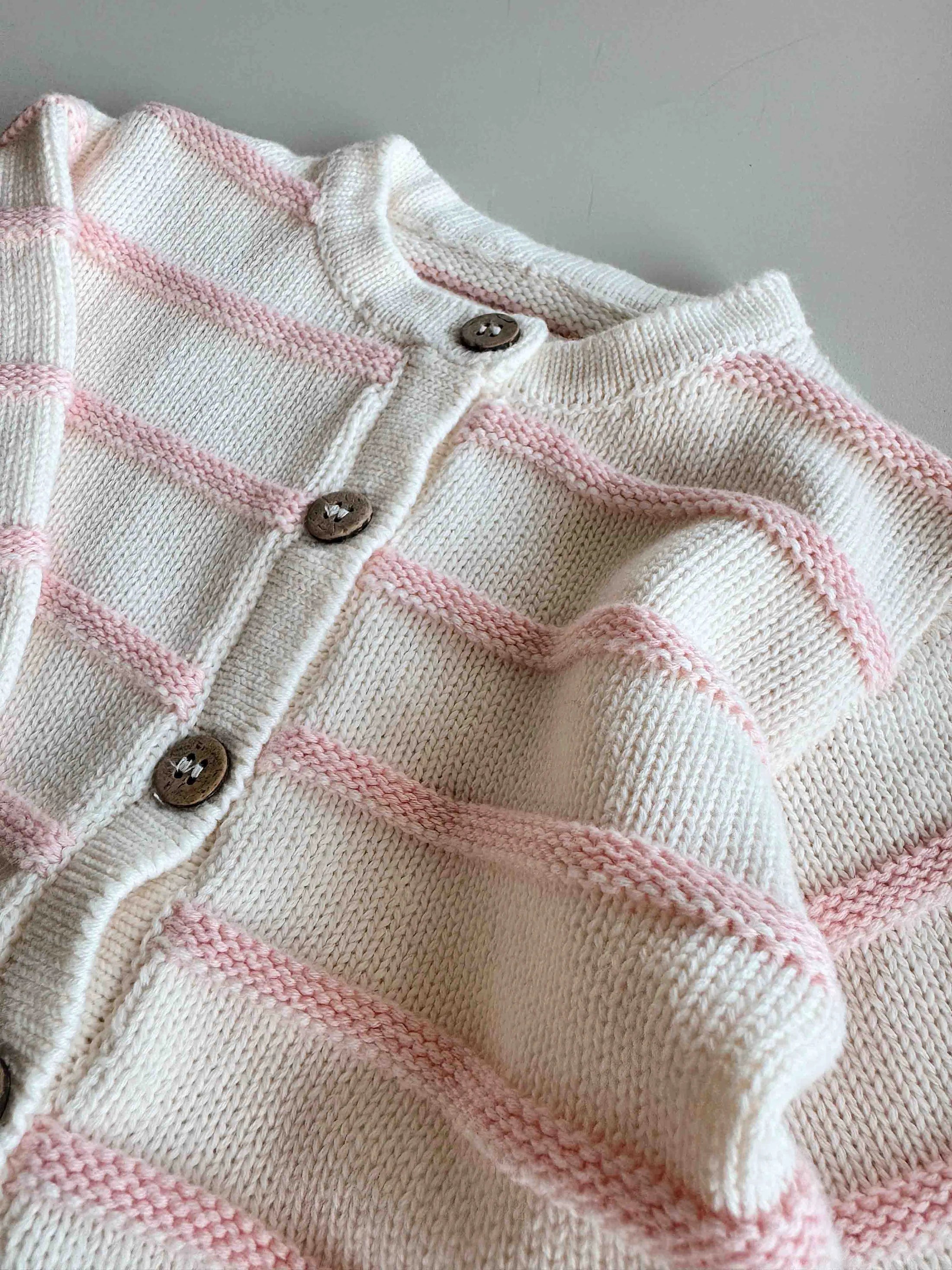 Freckles the Label - Raised Stripe Full Romper Sweetpea