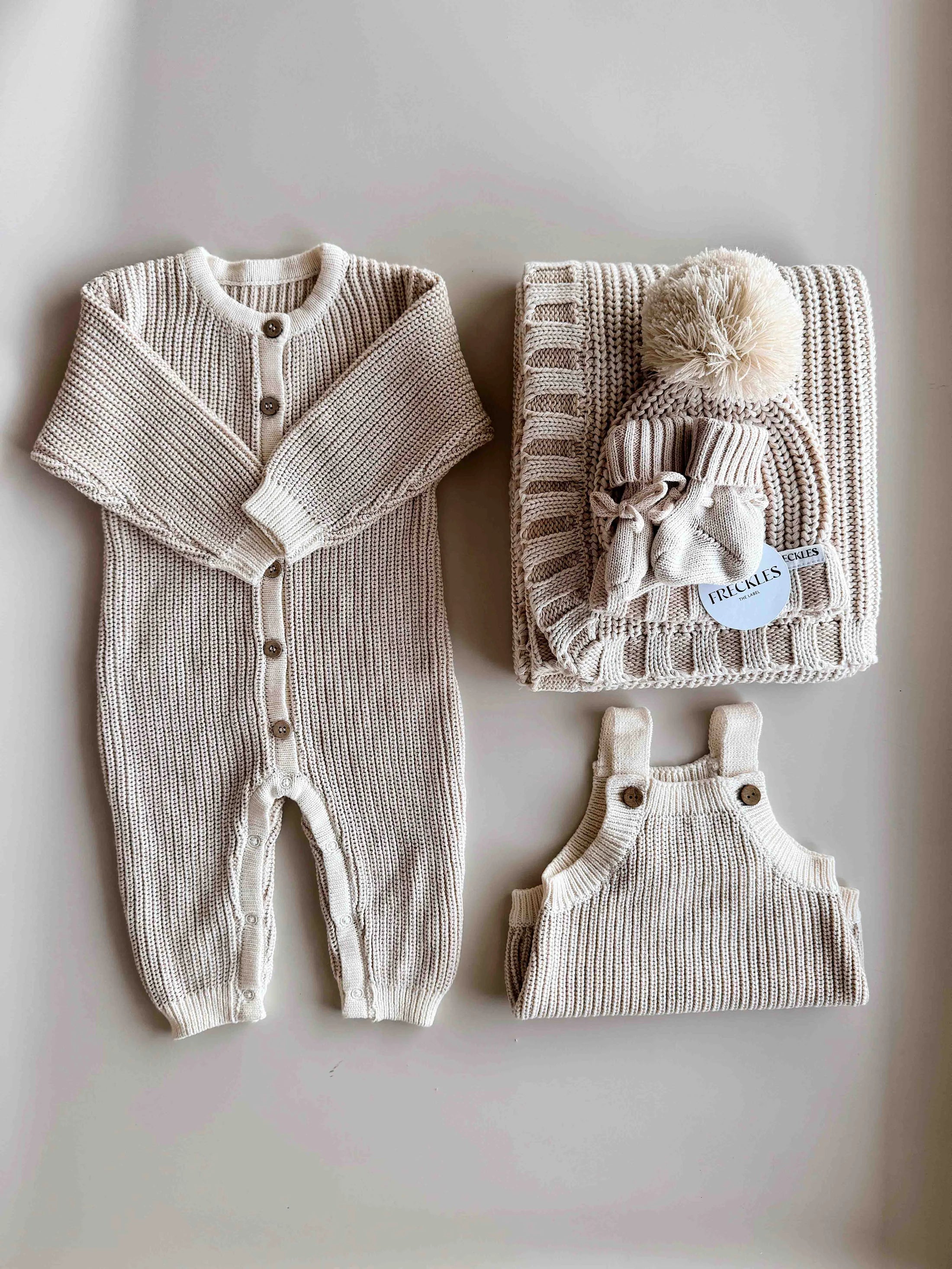 Freckles the Label - Chunky Full Romper Oat