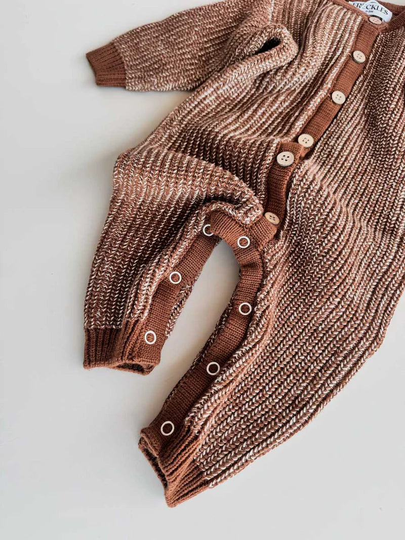 Freckles the Label - Chunky Full Romper Chocolate