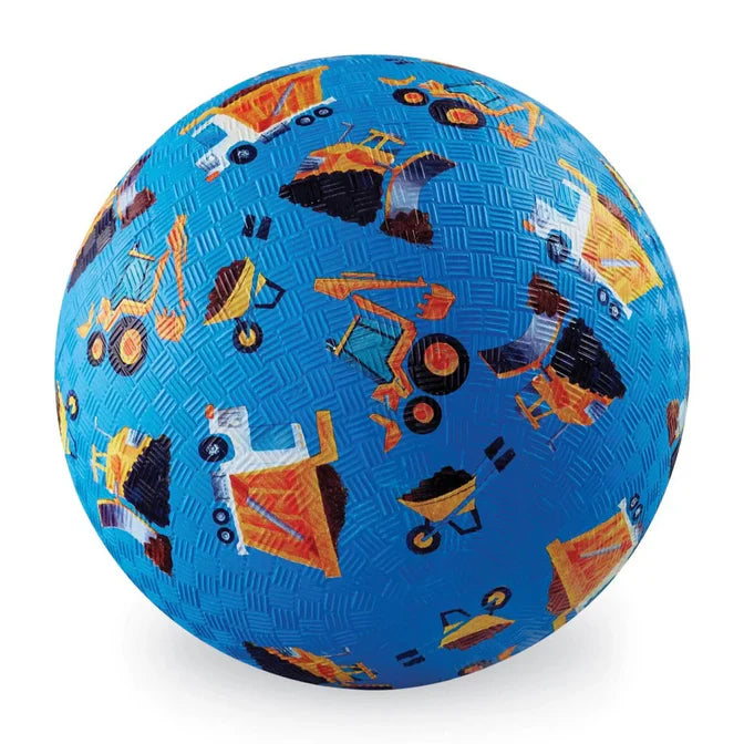 Crocodile Creek - 7 Inch Playground Ball Construction (Blue)