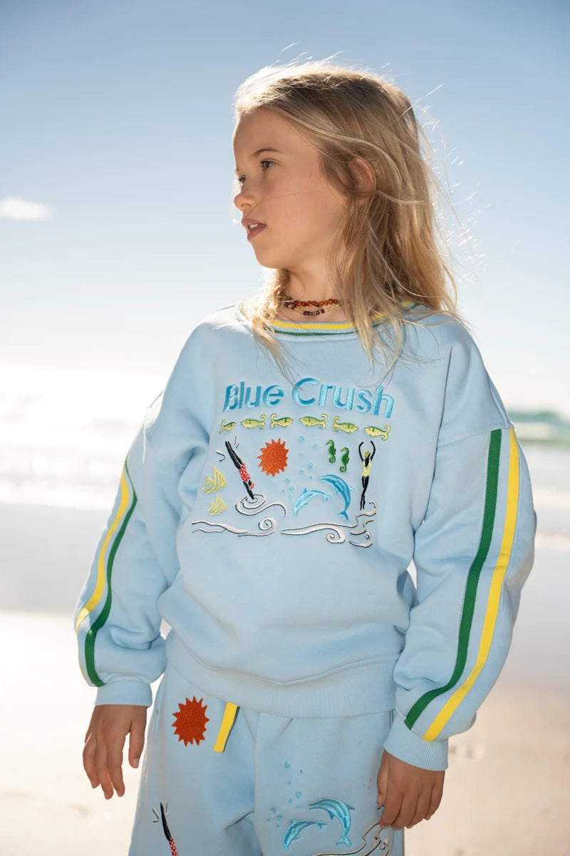 Spicy Dugong - Kids Blue Crush Pullover