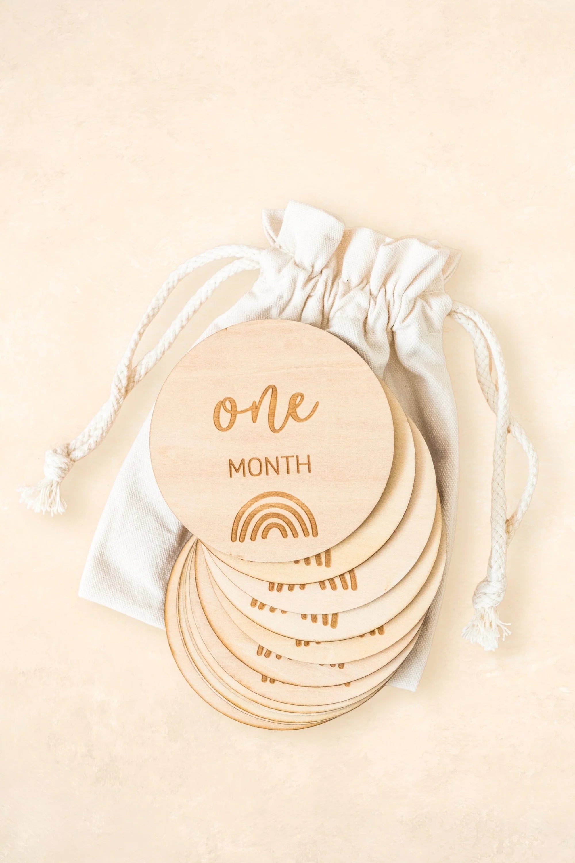 Kiin Baby - Baby Milestone Wooden Discs