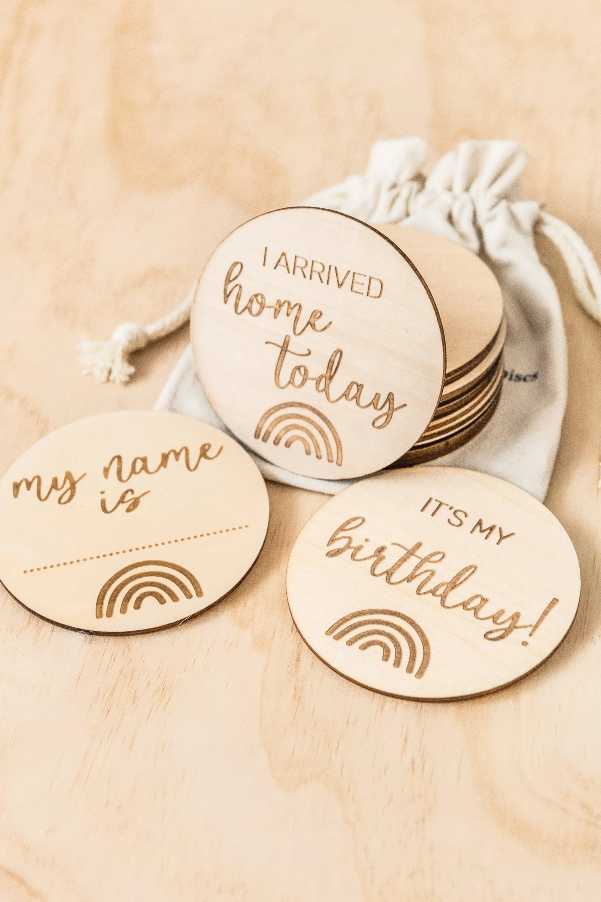 Kiin Baby - Baby Milestone Wooden Discs