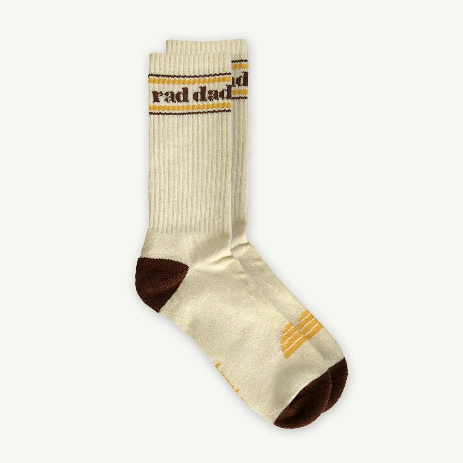 Banabae - Rad Dad Organic Cotton Crew Sock - Natural