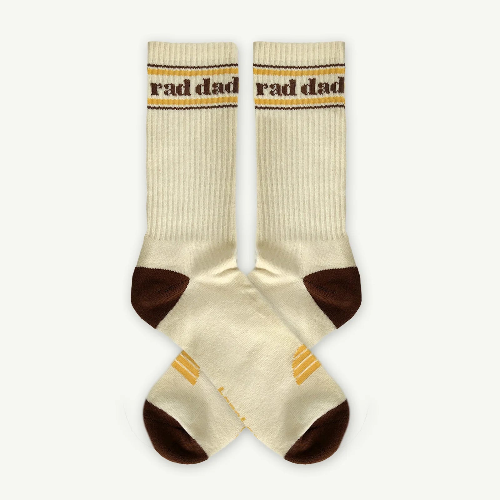Banabae - Rad Dad Organic Cotton Crew Sock - Natural