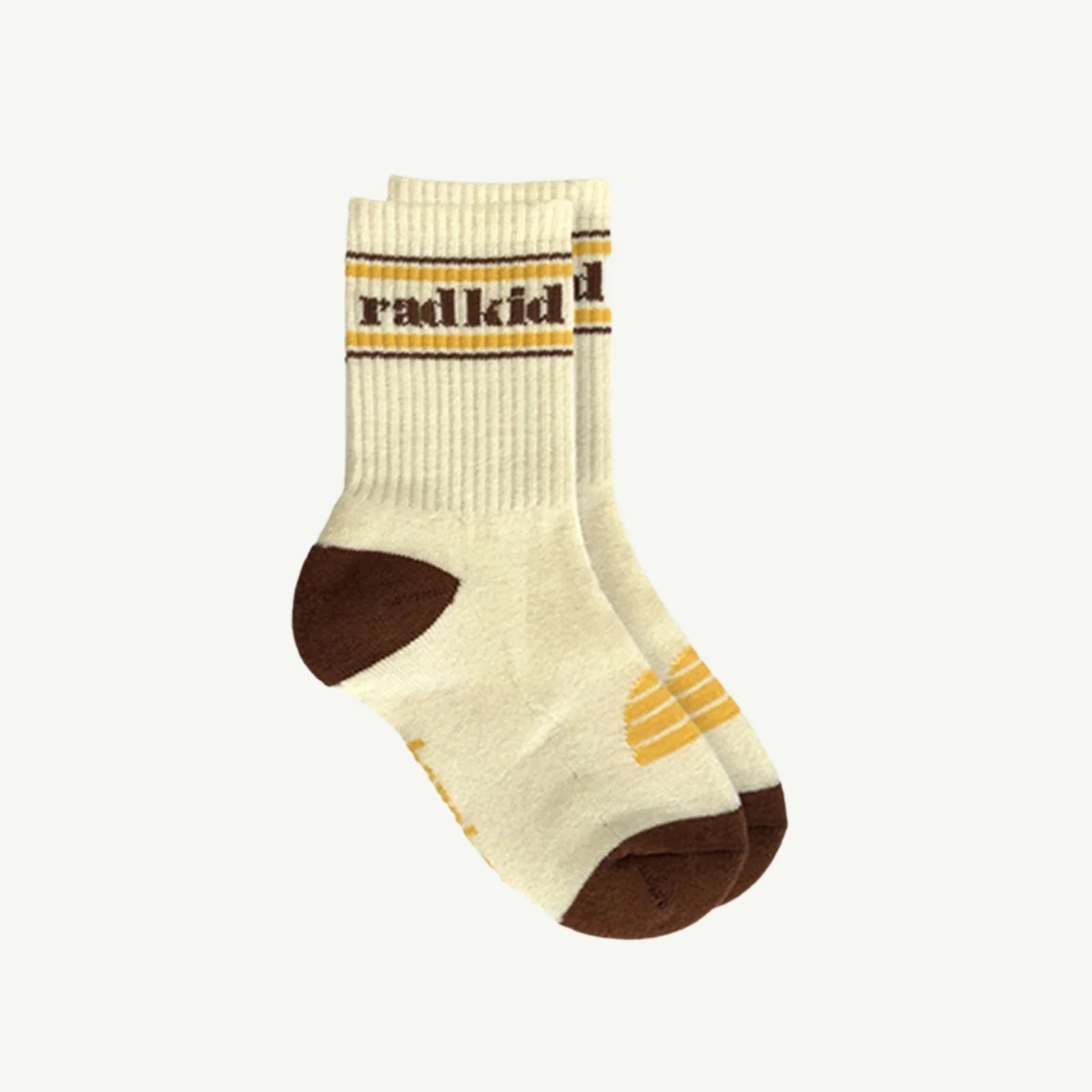 Banabae - Rad Kid Organic Cotton Crew Sock - Natural