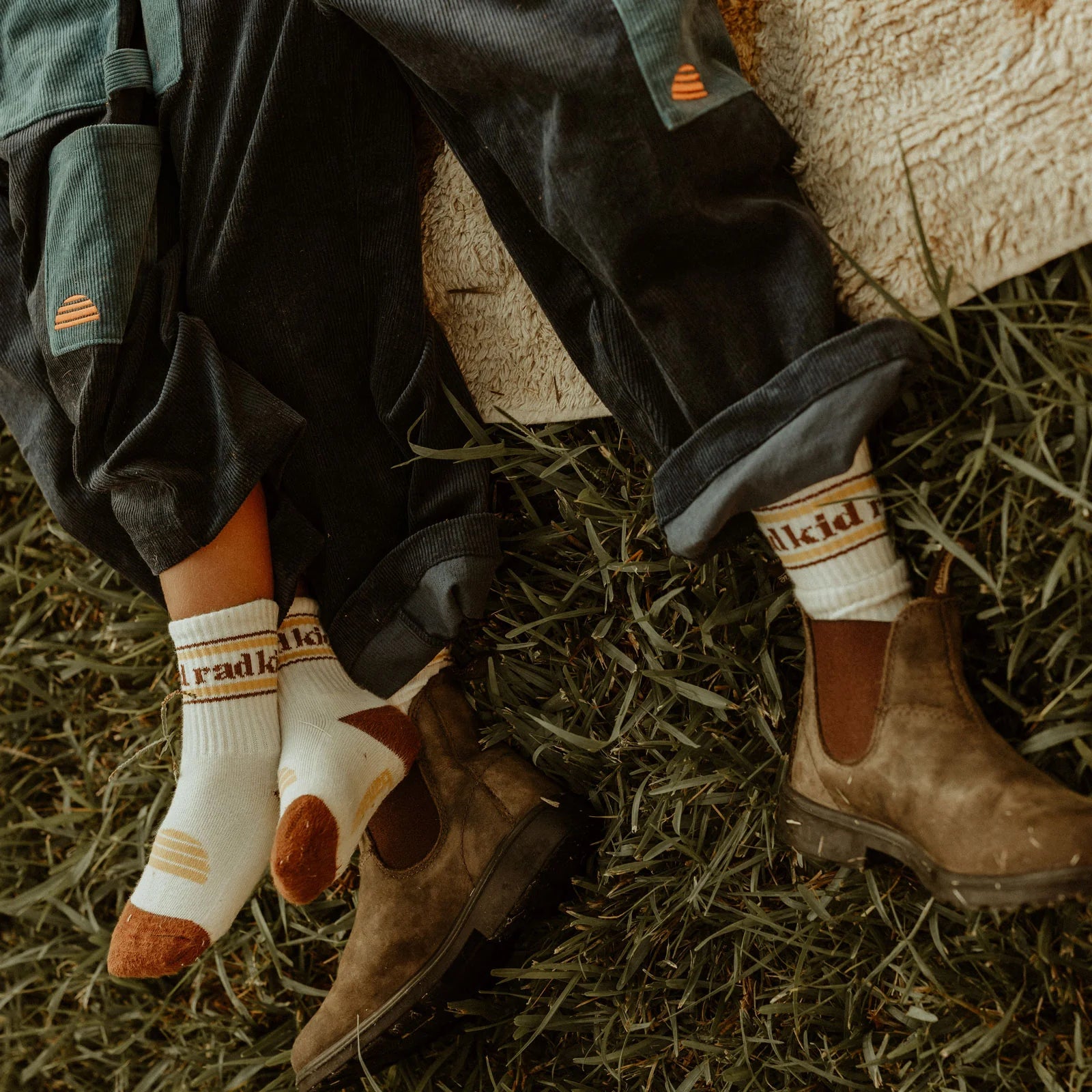 Banabae - Rad Kid Organic Cotton Crew Sock - Natural