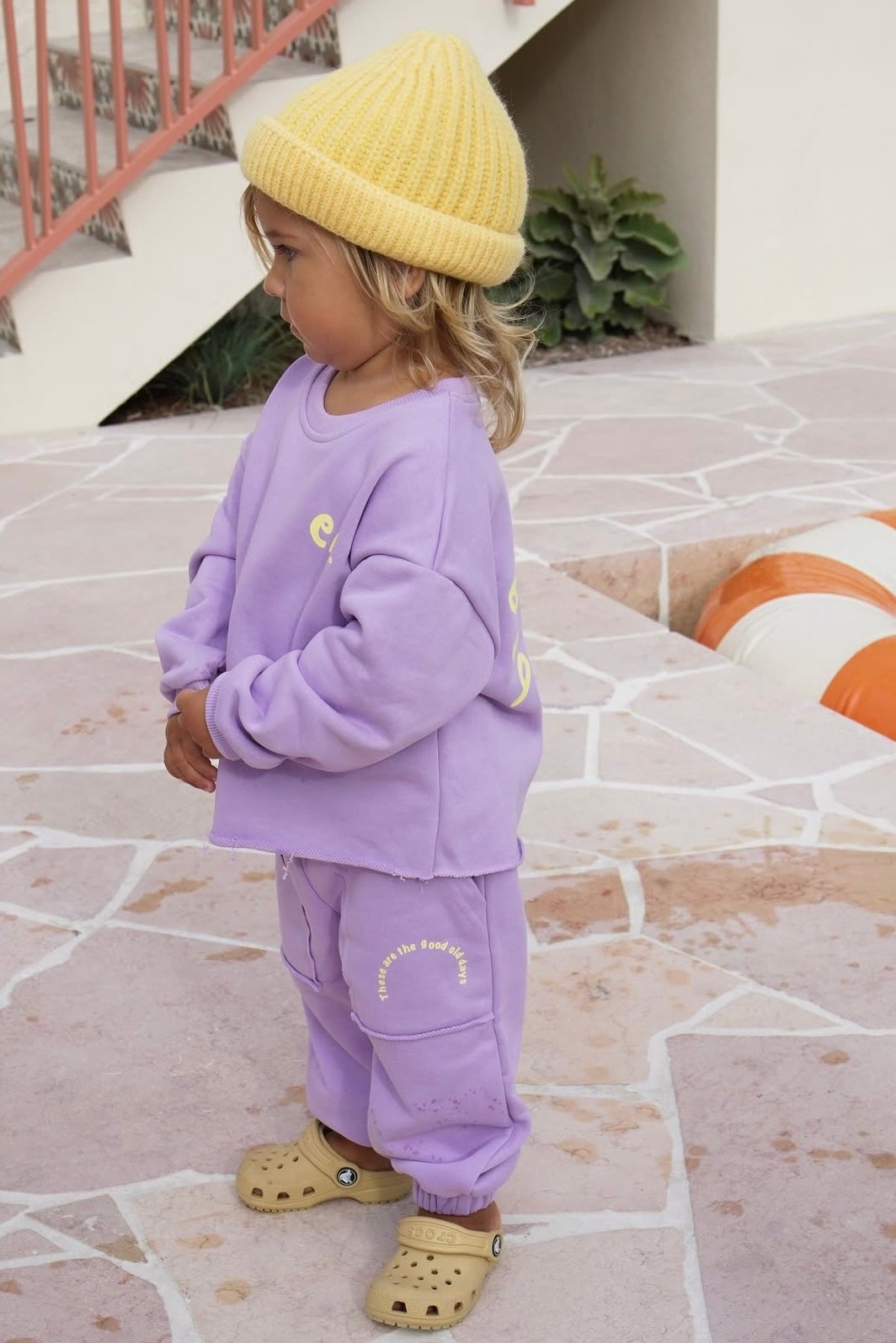 En The Label - 'Be a Good Person' Track Pants Purple