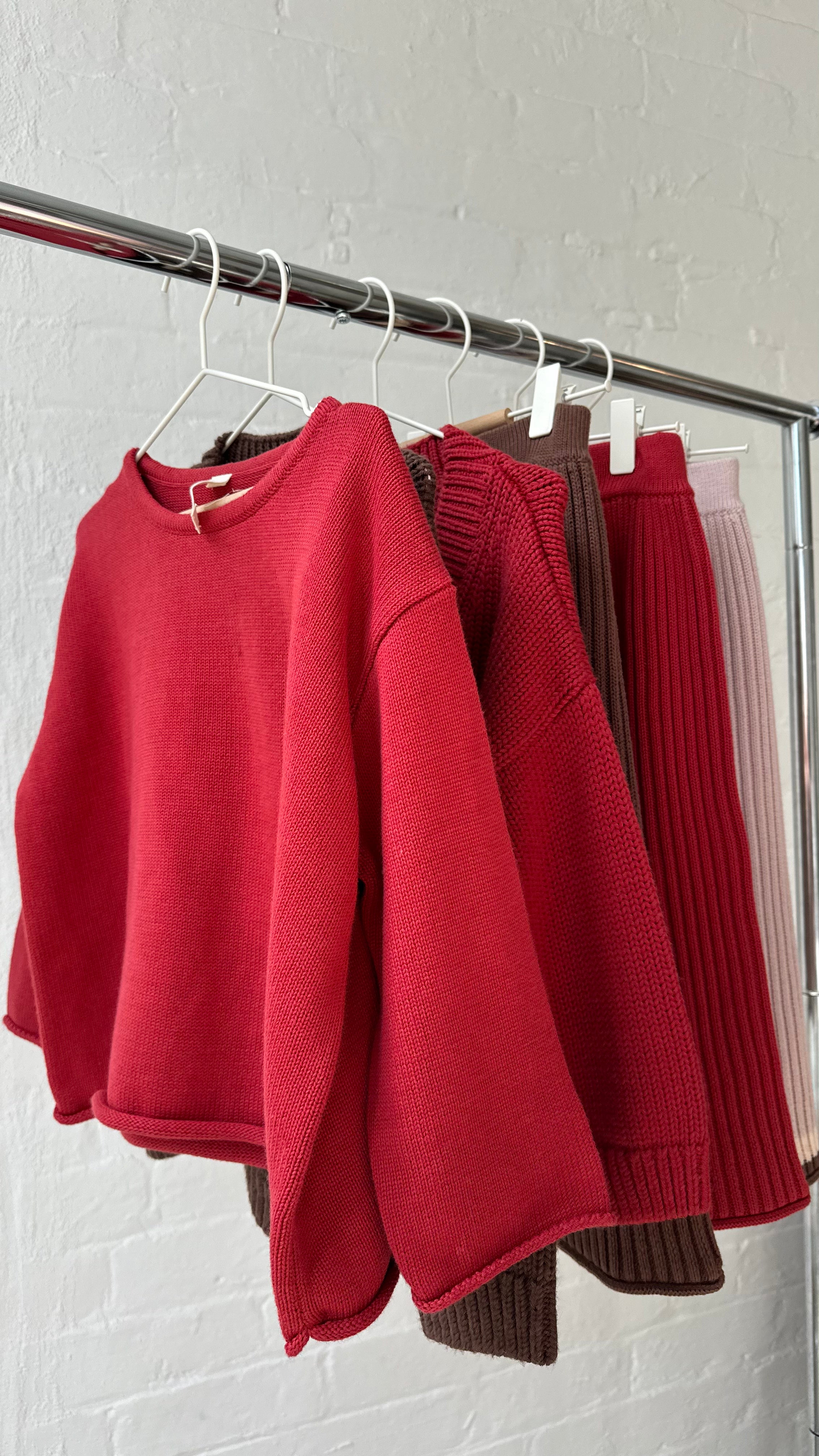Illoura the Label - Essential Knit Jumper Chilli