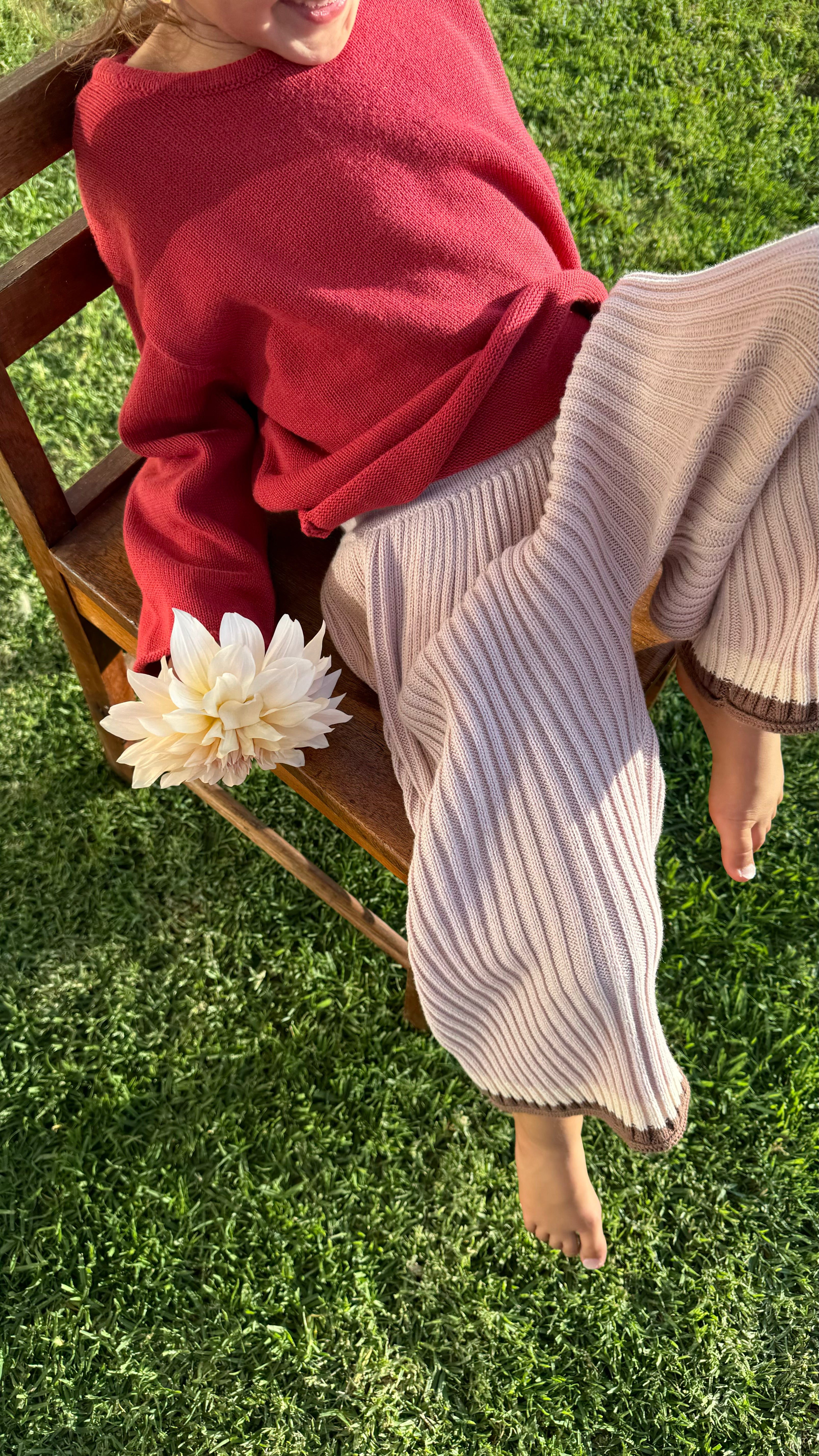 Illoura the Label - Essential Knit Pants Dusty Pink