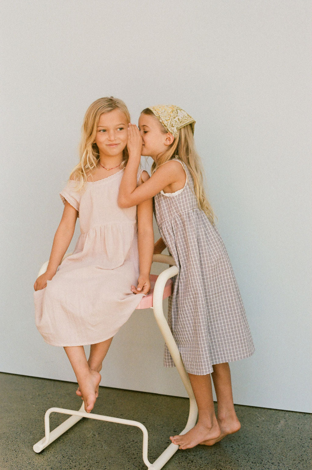 Illoura the Label - Eden Dress Mauve Plaid
