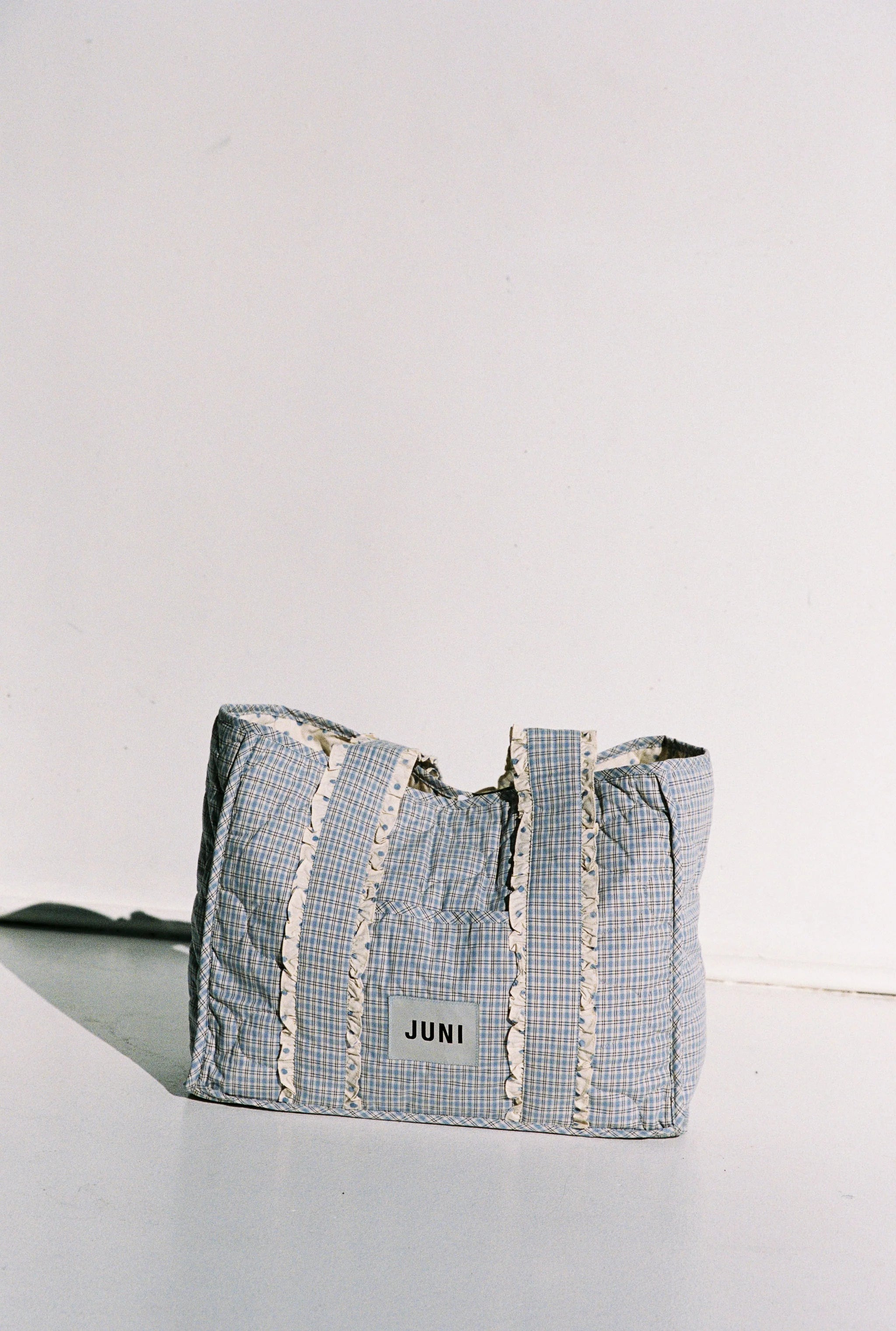 JUNI - The Everything Bag Blue Check