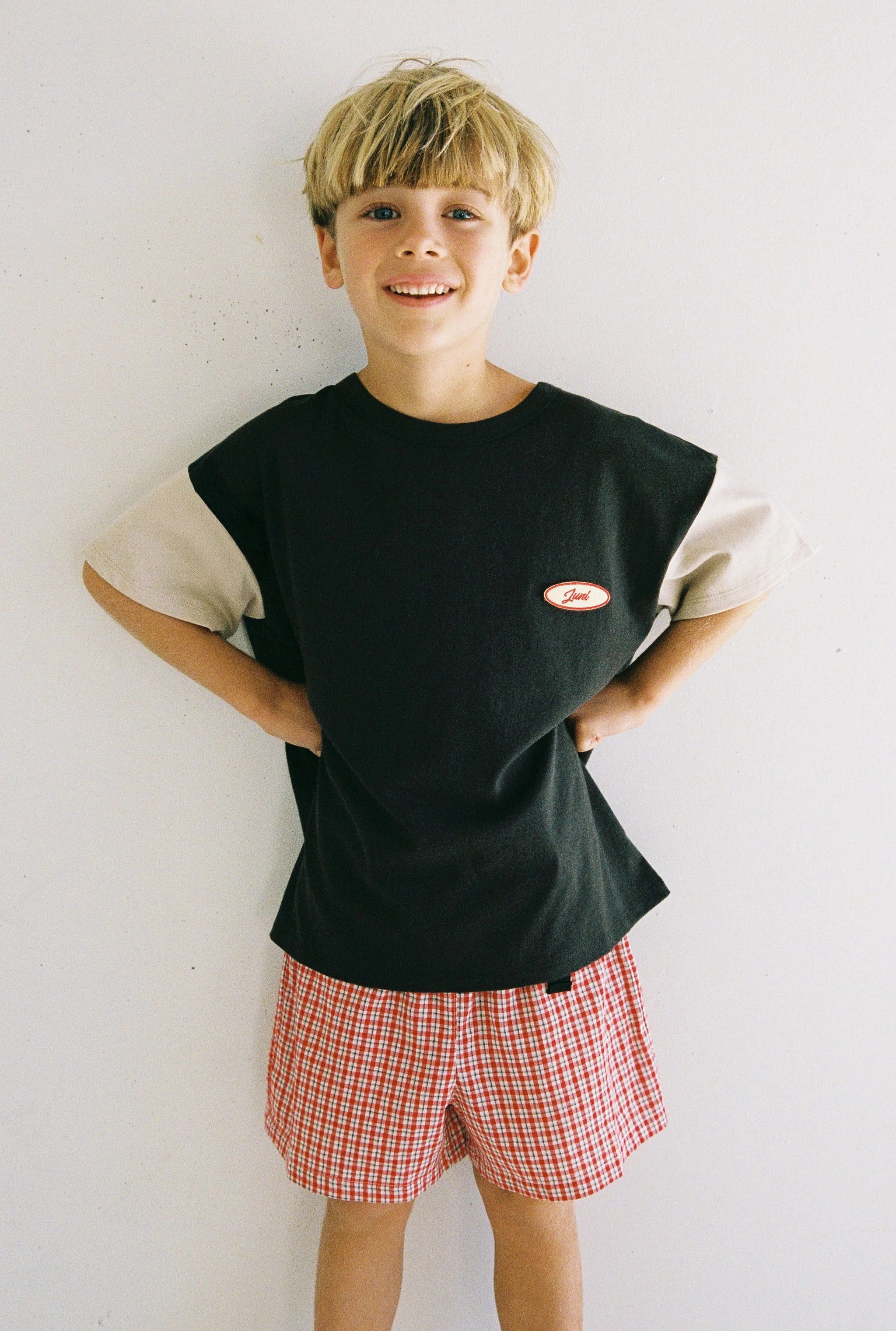 JUNI JNR - Banjo Short Red Check
