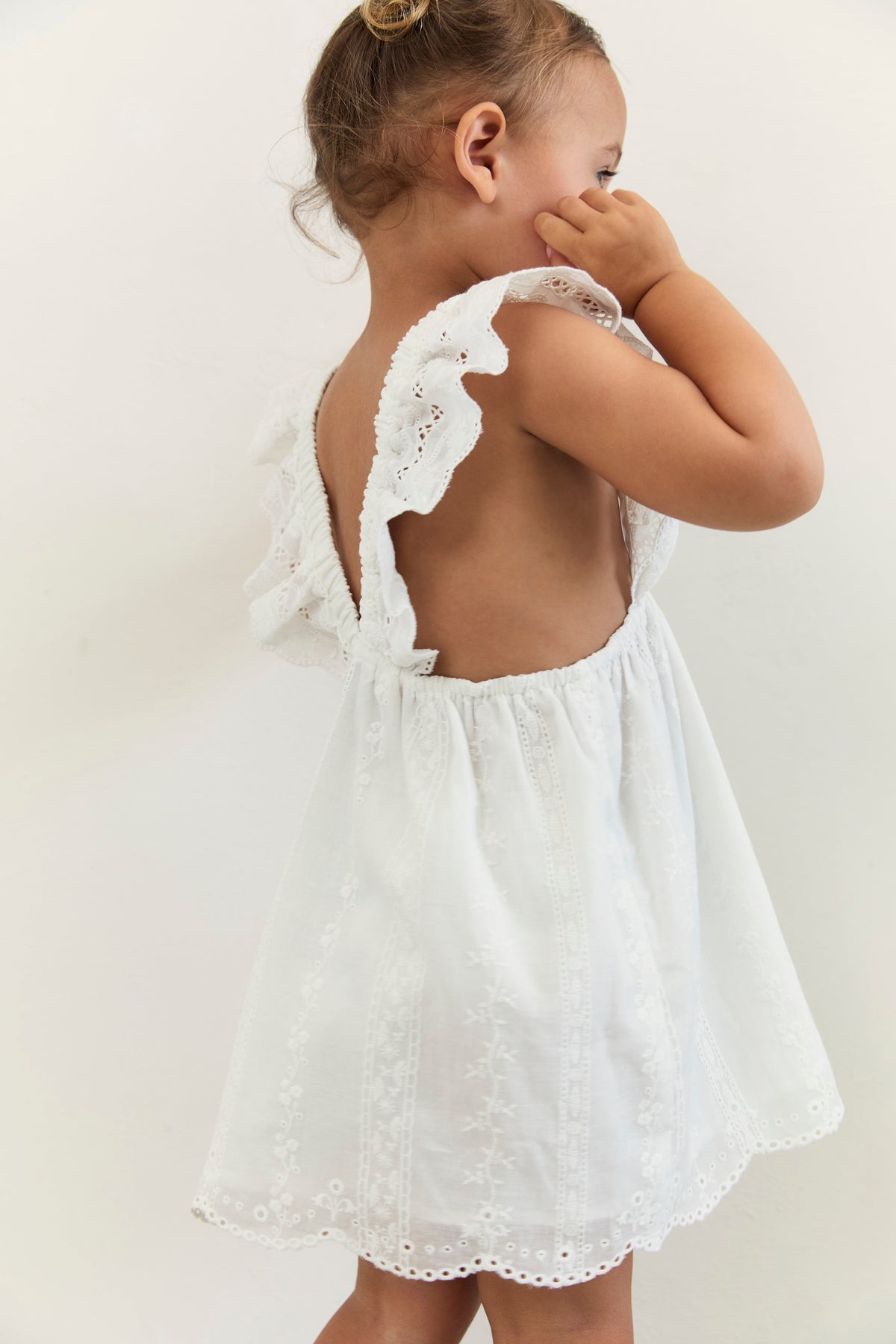 Juni JNR Rumi Dress Blanc