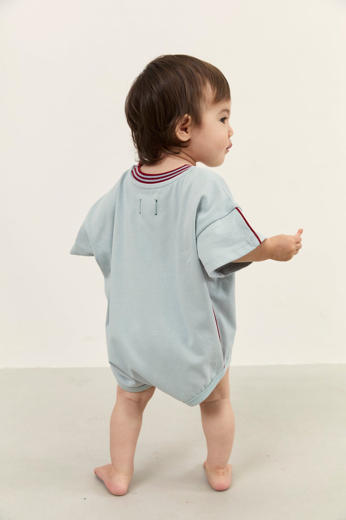 Juni JNR Riley T-Shirt Romper Dusty Blue