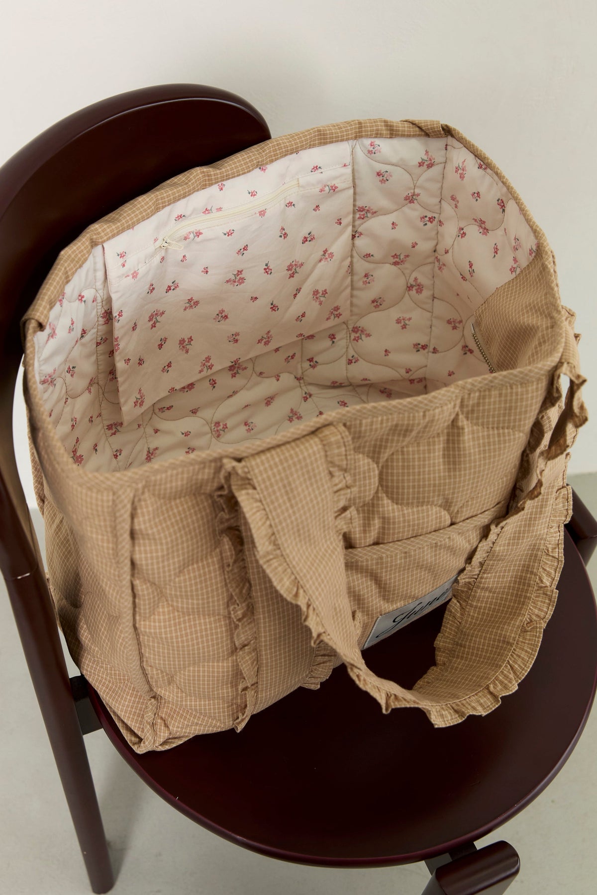 Juni The Everything Bag 2.0 Wheat Check
