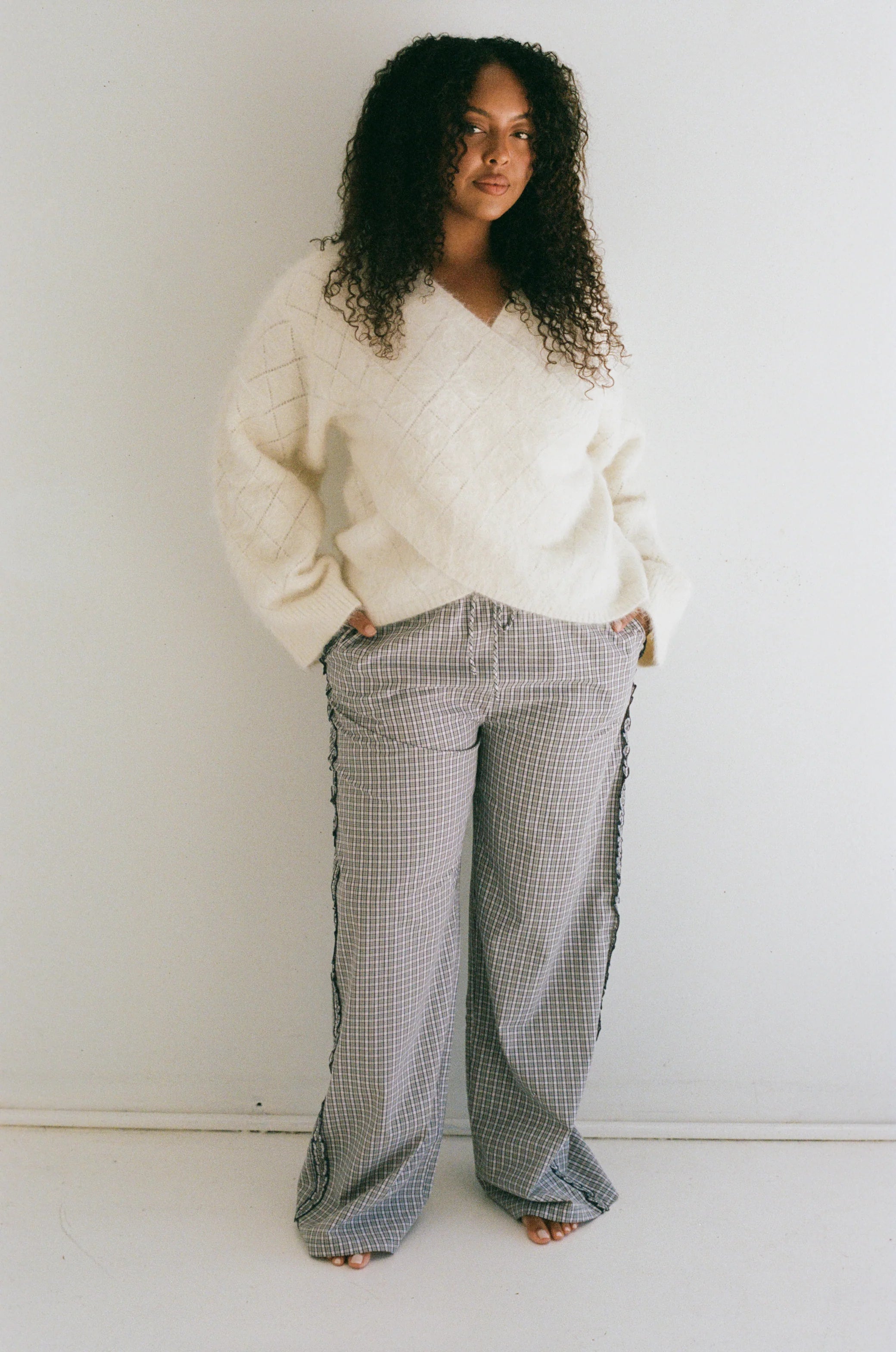 JUNI - Stevie Pants Check (Regular Length)