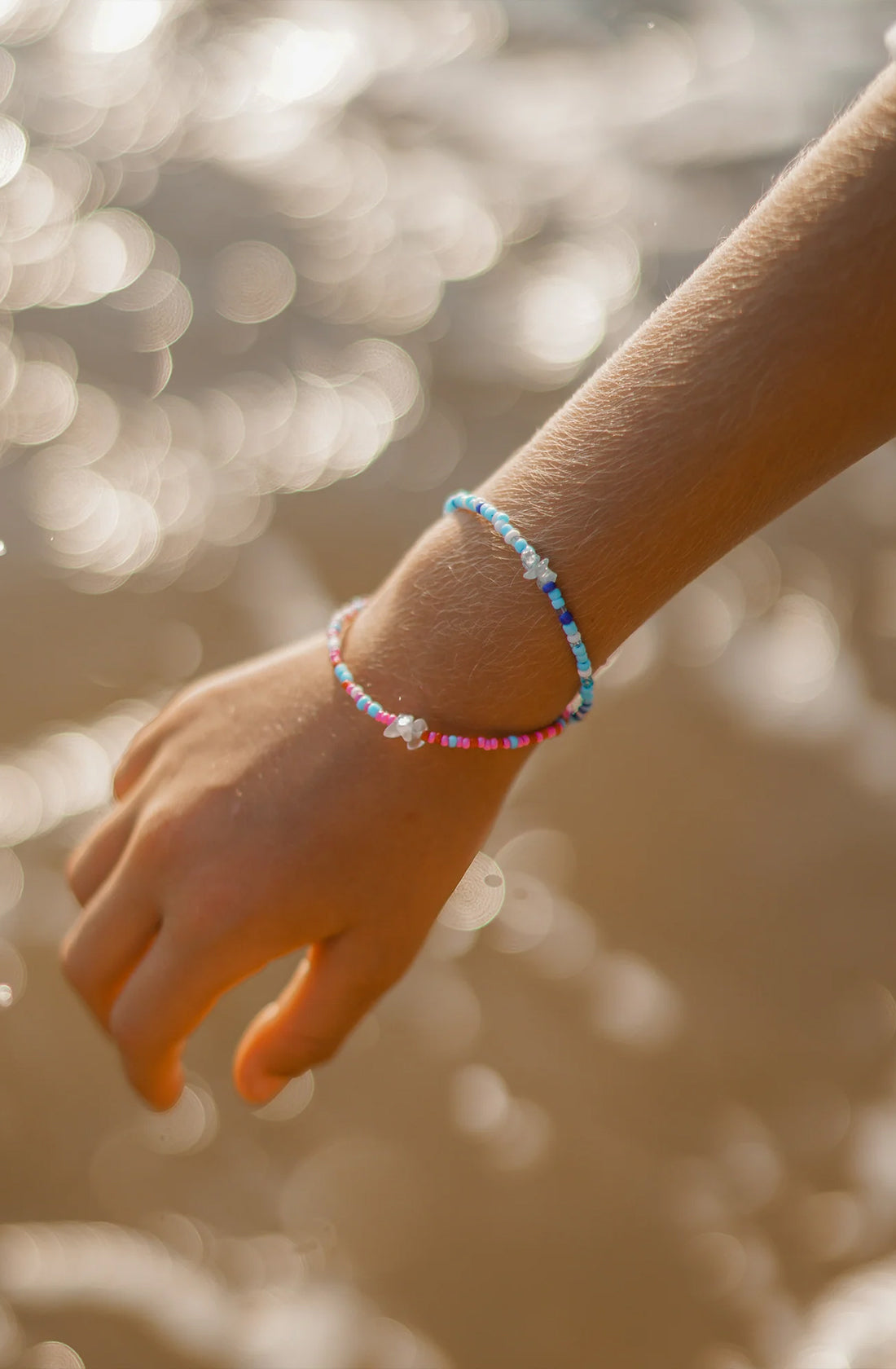 KRYSTLE KNIGHT JEWELLERY Seaside Bracelet worn by a young girl.