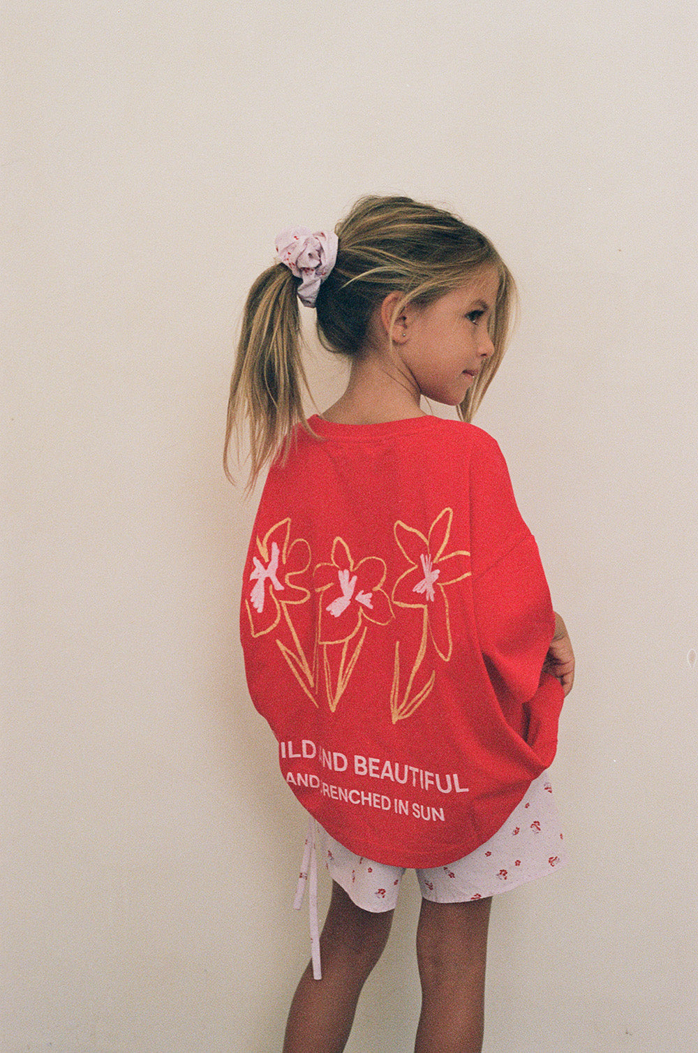 PRE-ORDER Illoura the Label - Live Like Flowers Tee Cherry