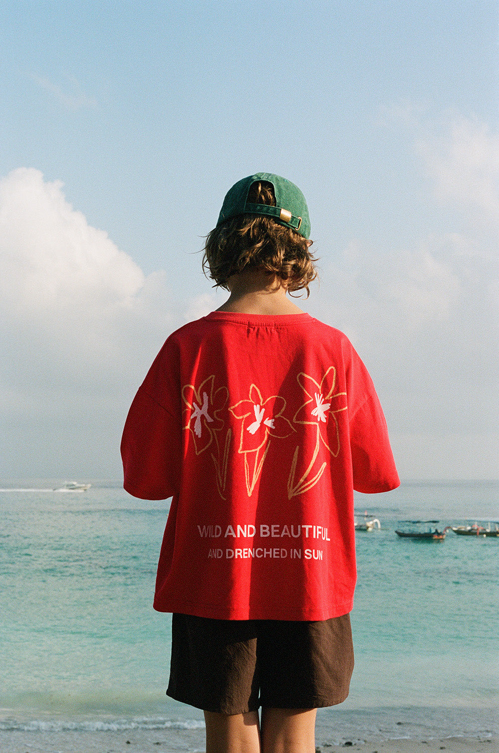 PRE-ORDER Illoura the Label - Live Like Flowers Tee Cherry