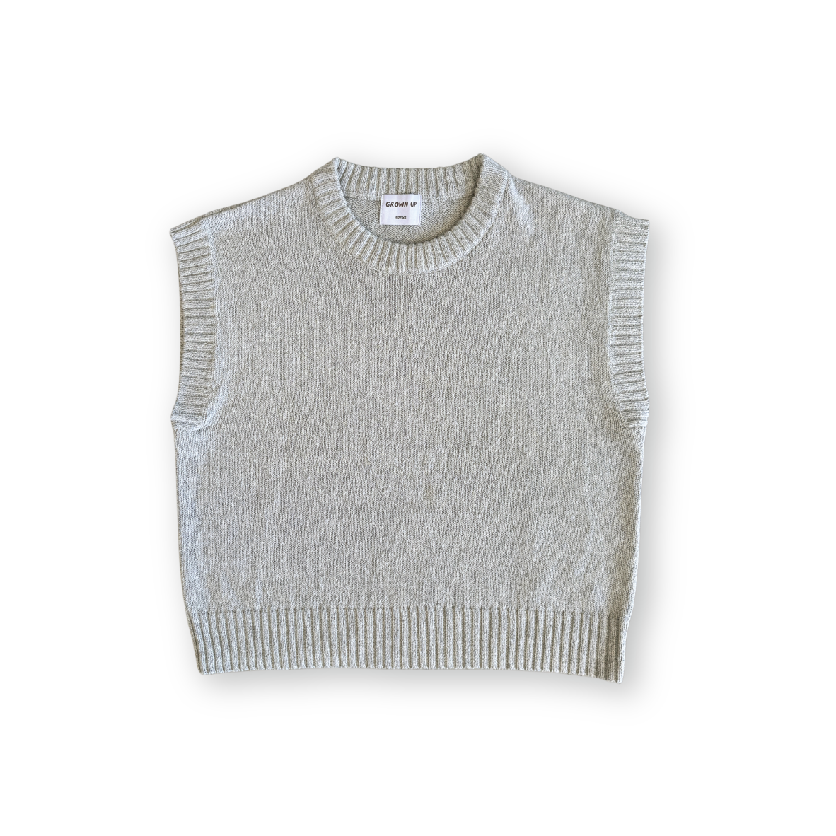 Grown - Ladies Jersey Knit Vest Stone