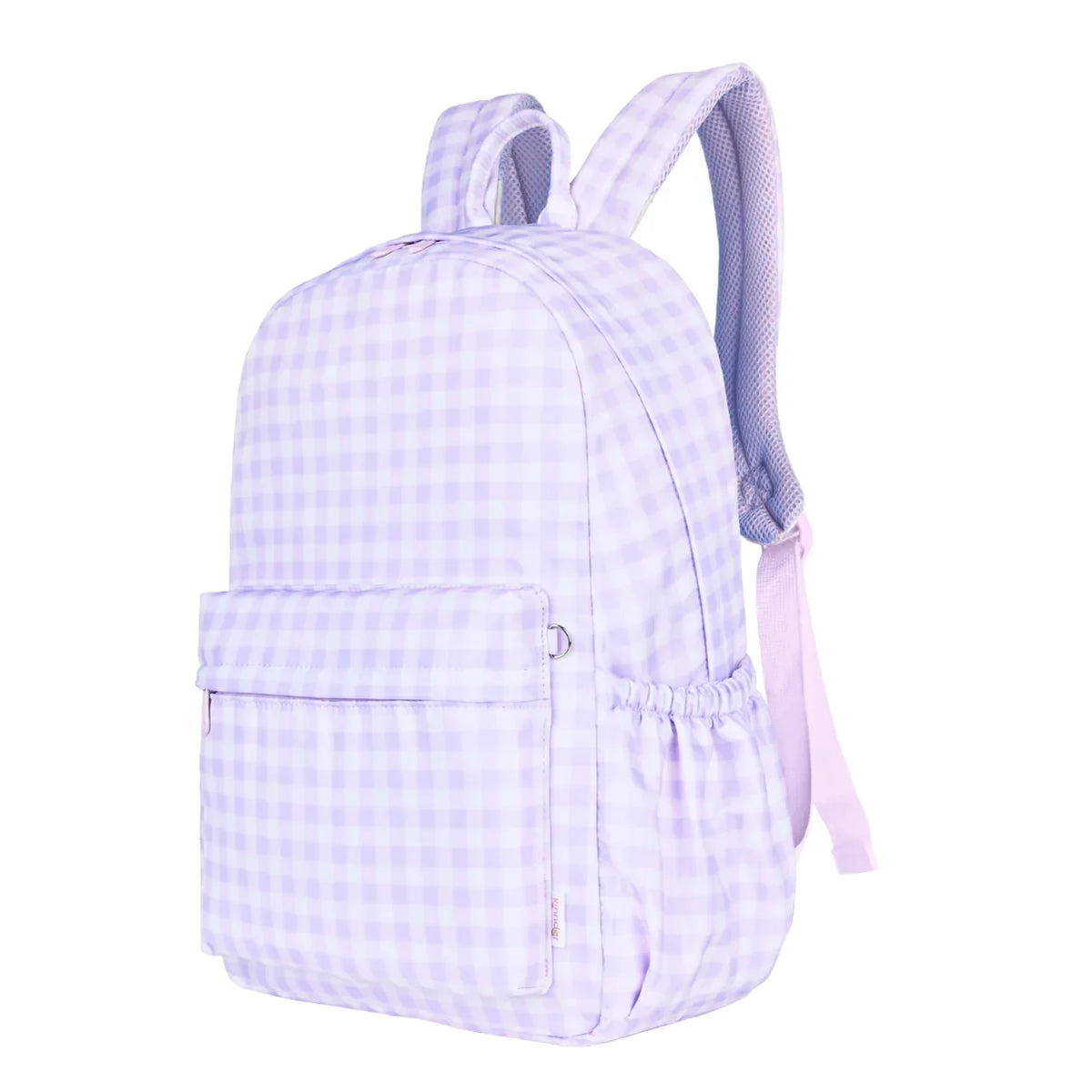 Kinnder Junior Kindy/School Backpack in Lilac Gingham