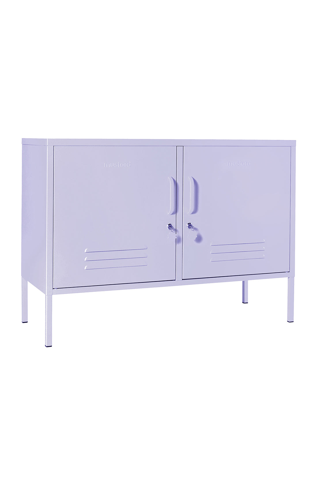 The lowdown locker in lilac.