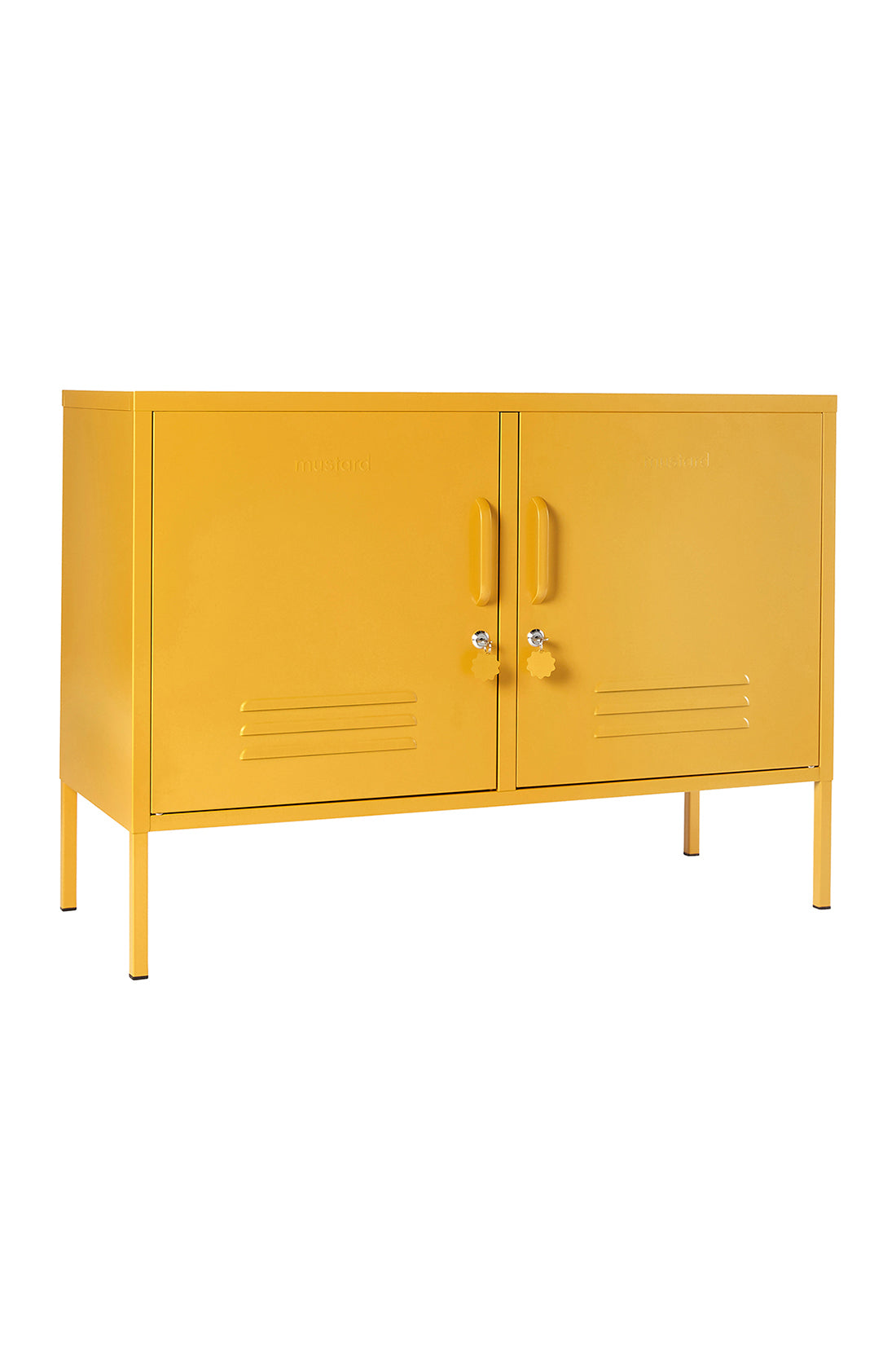 The lowdown locker in mustard.