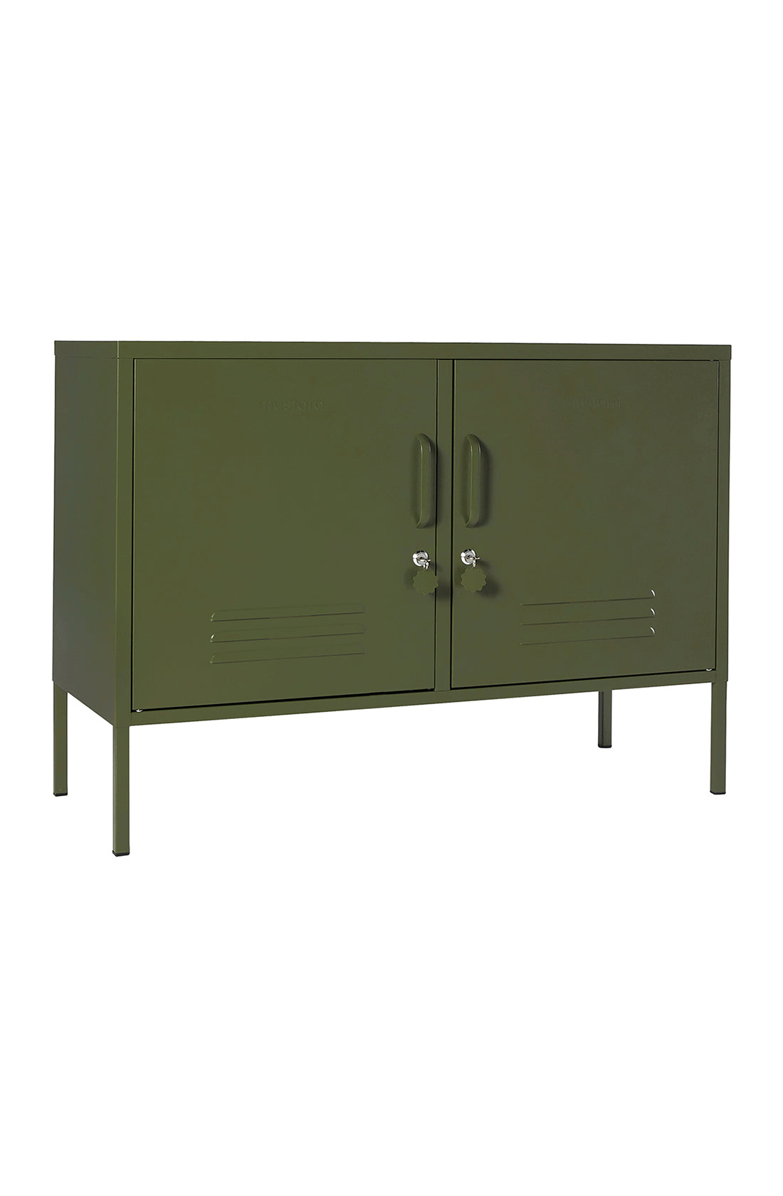 The lowdown locker in olive.