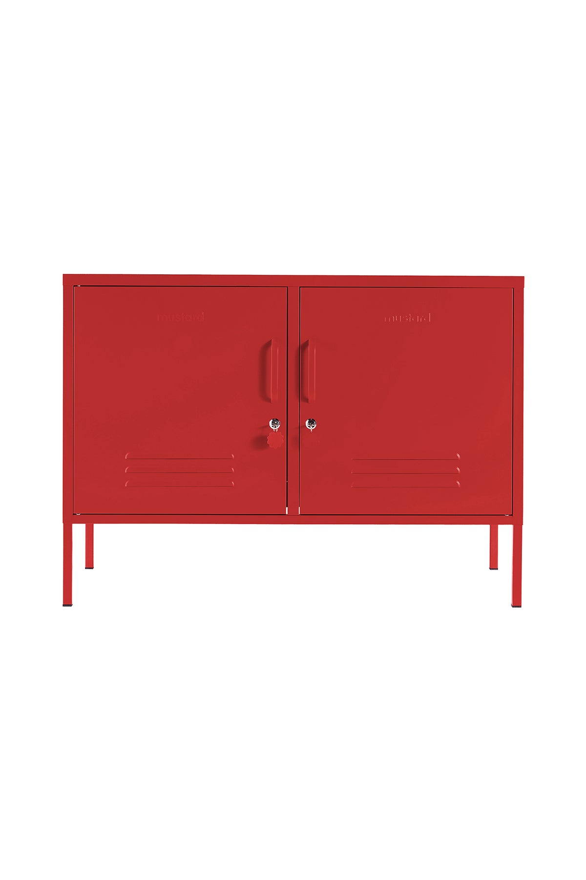 The lowdown locker in poppy.