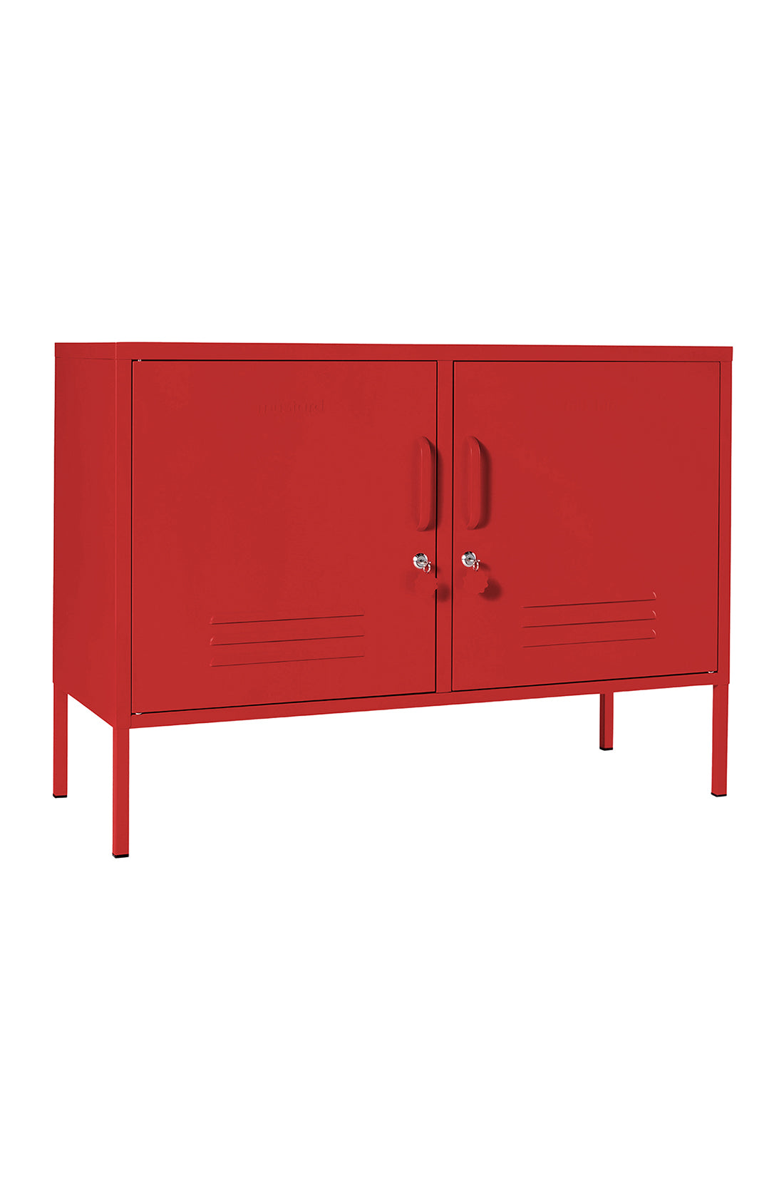 The lowdown locker in poppy.