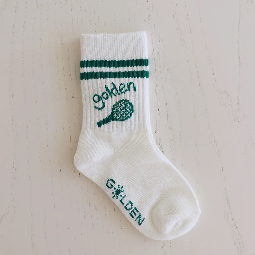 Retro Boy Socks Vanilla/Green