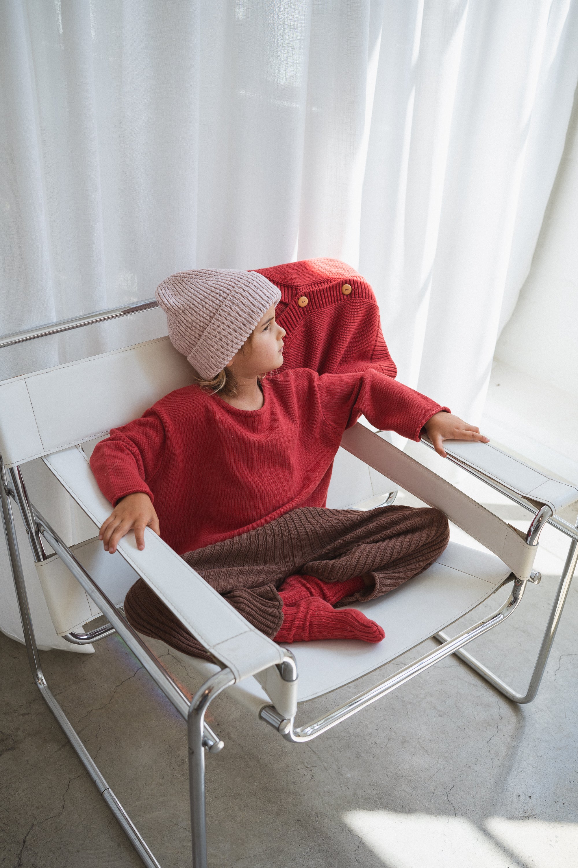 Illoura the Label - Essential Knit Jumper Chilli