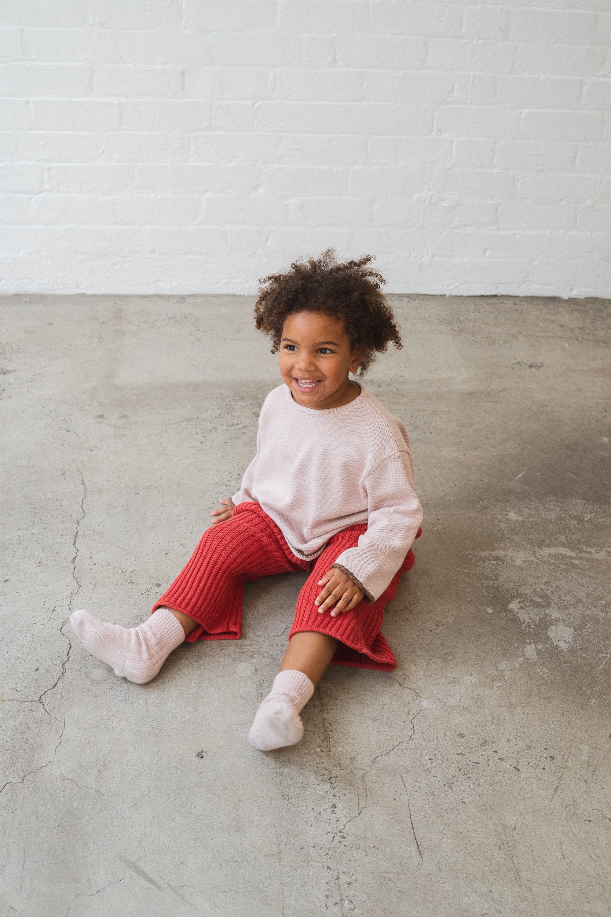 Illoura the Label - Essential Knit Pants Chilli