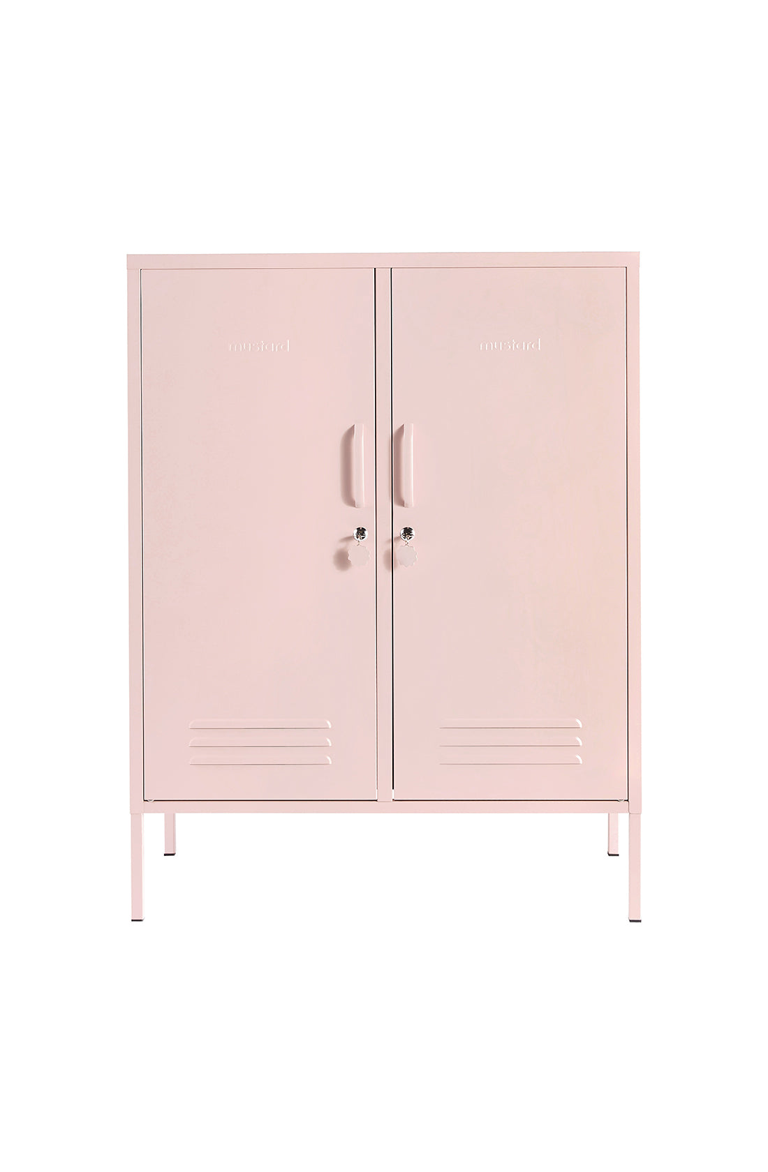 The midi locker in blush.