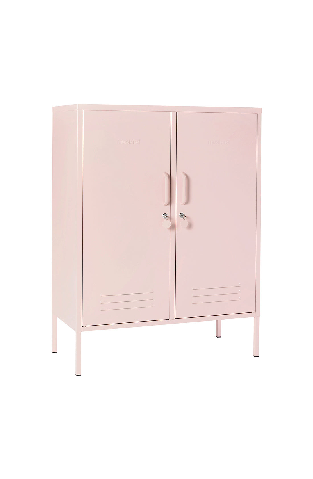 The midi locker in blush.