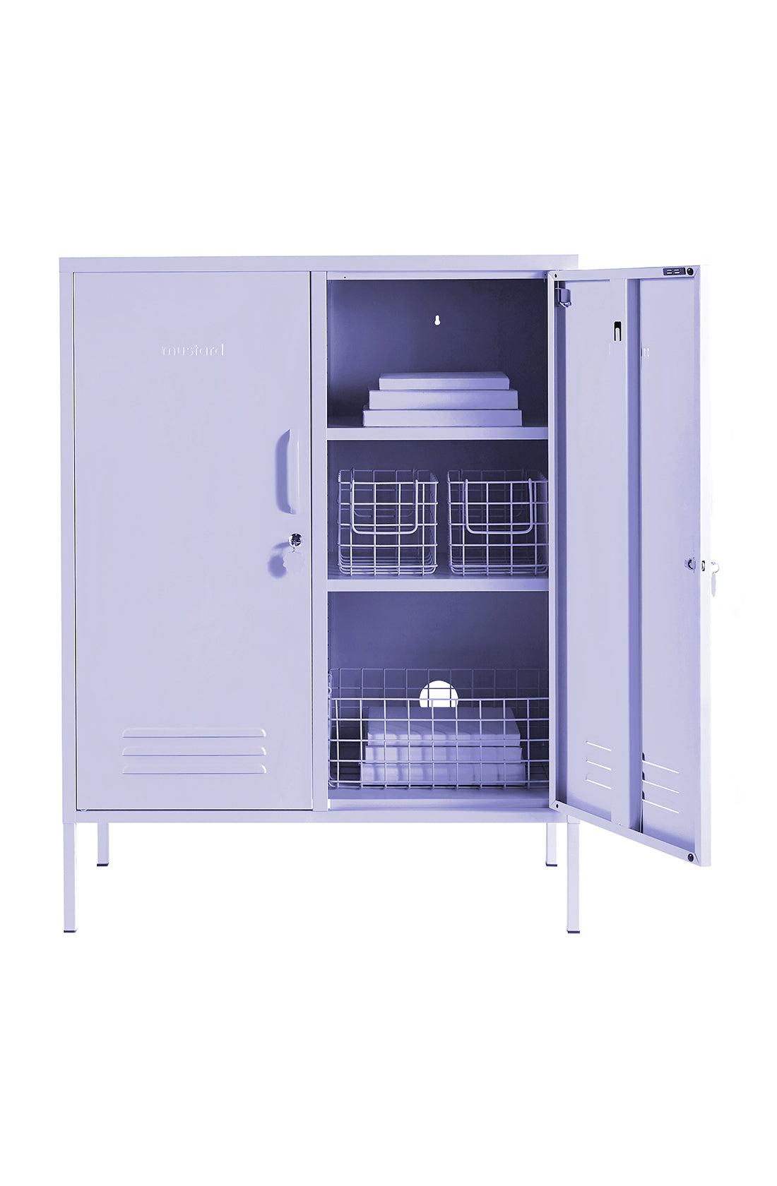 The midi locker in lilac.