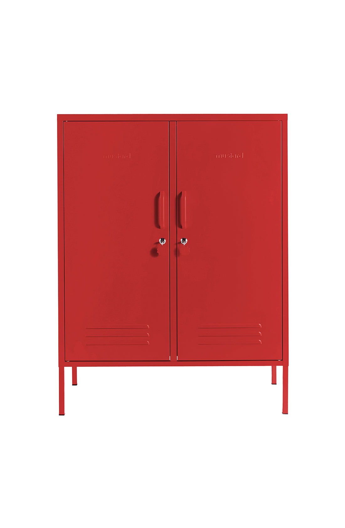 The midi locker in poppy.